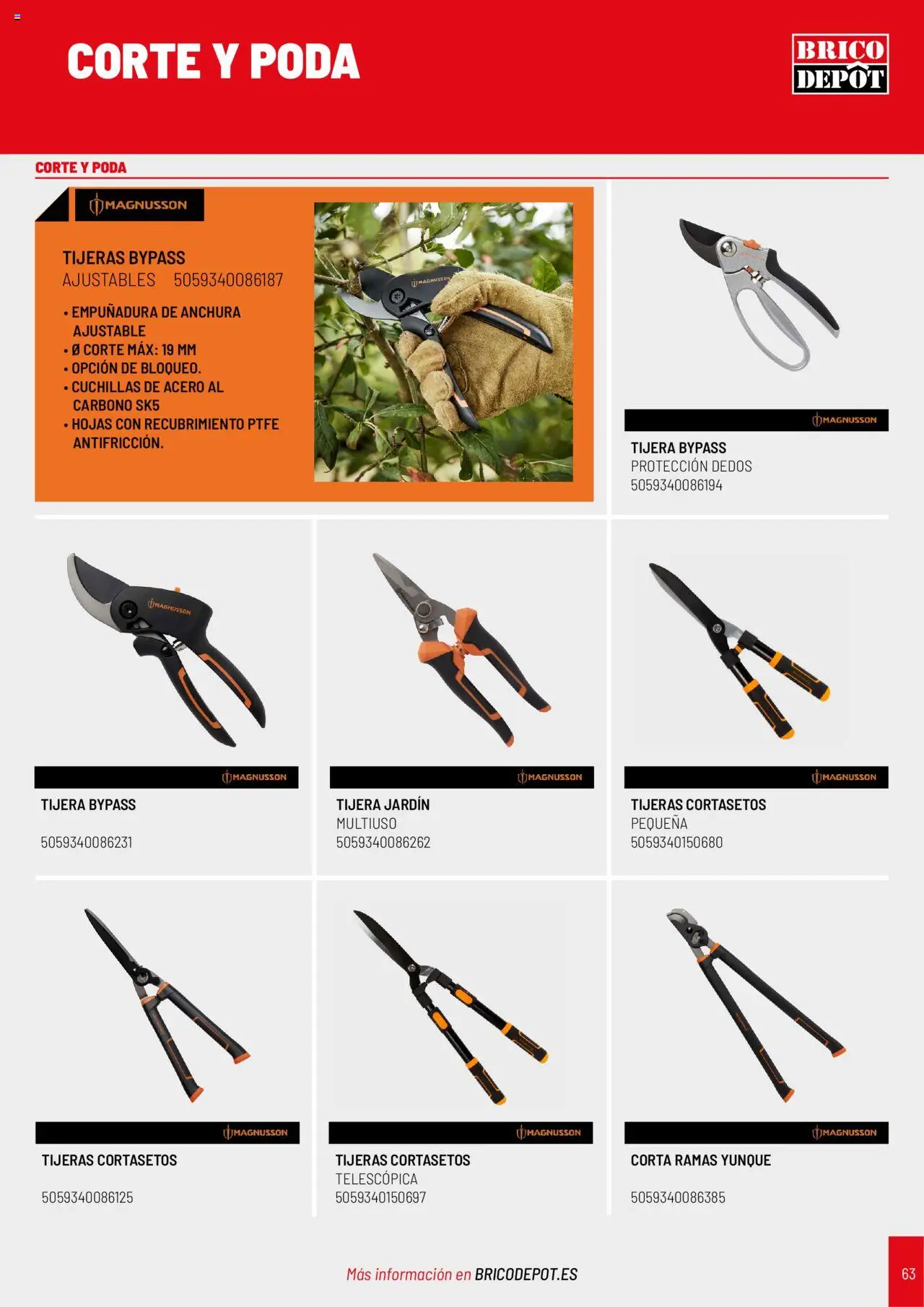 Brico Depôt Jardín │ válido desde el 25.04.2025 | Página: 63 | Productos: Cortasetos