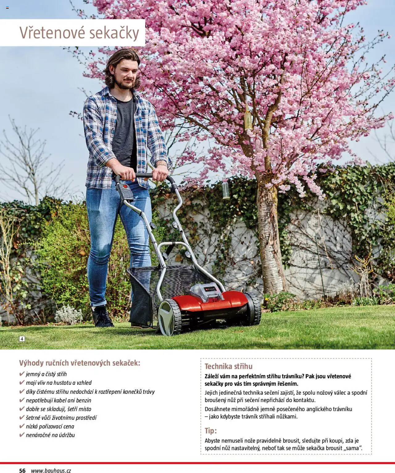 Bauhaus katalog Zahradní technika od 01.04.2025 | Strana: 56 | Produkty: Benzín, Nože, Kabel, Sekačka