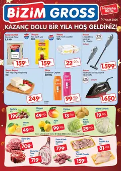 01.01.2026 tarihinden itibaren geçerli olan Bizim Toptan kataloğu önizlemesi