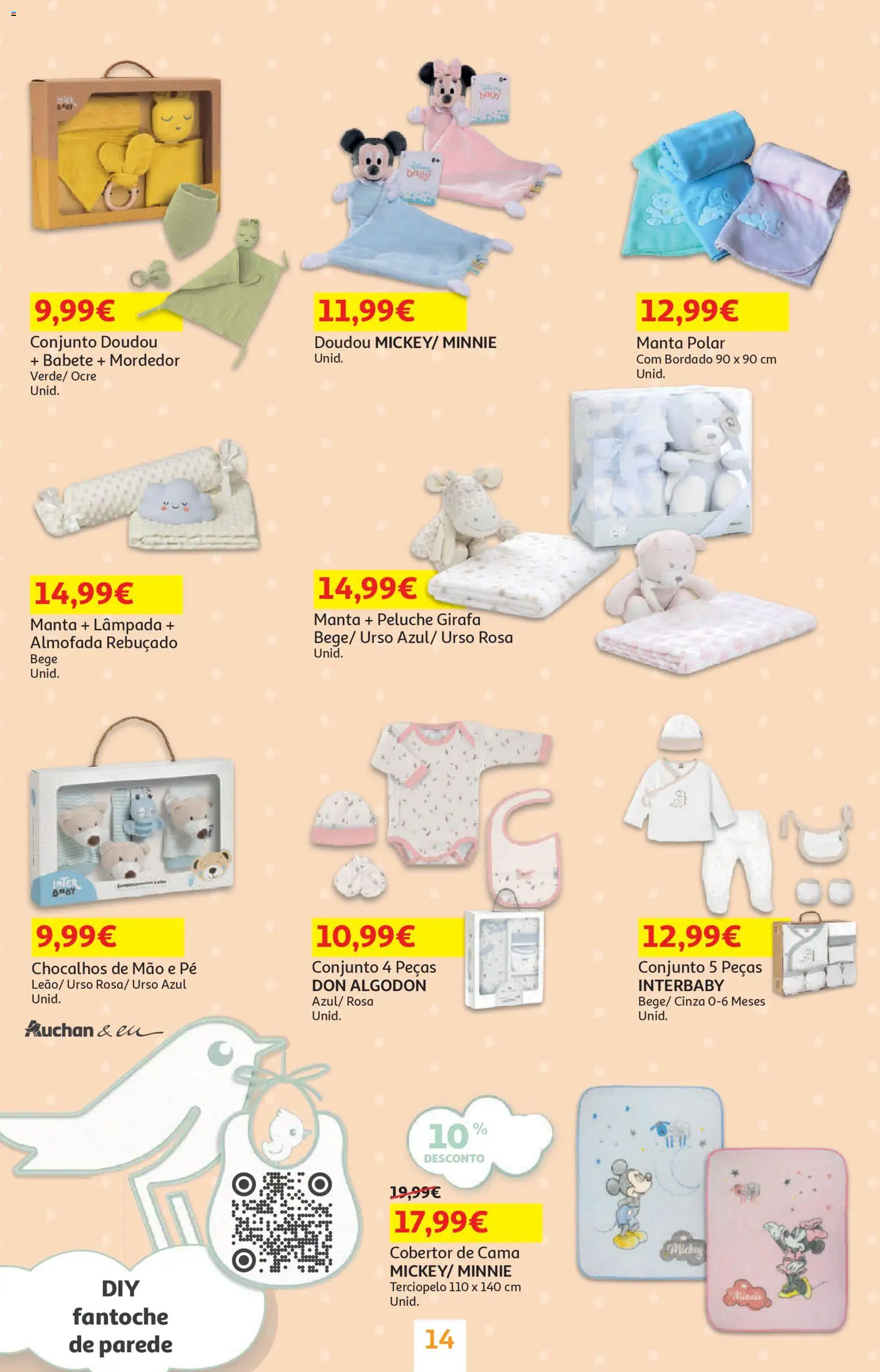 Auchan - Bebé │ válido de 13.01.2026 | Página: 14 | Produtos: Cama, Almofada, Cobertor