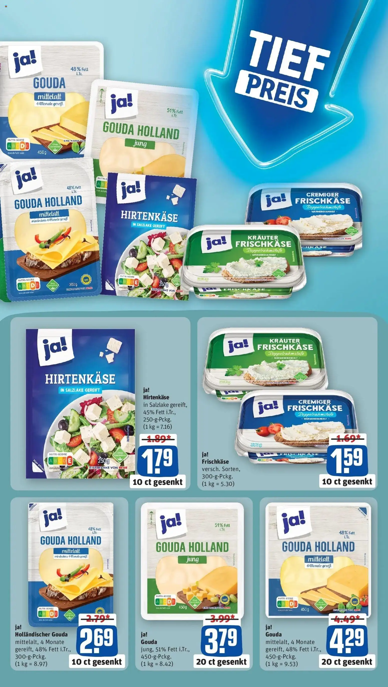 Rewe prospekt Am Ettersberg / Berlstedt	 – gültig ab 02.02.2026 | Seite: 3 | Produkte: Feta, Gouda, Frischkase