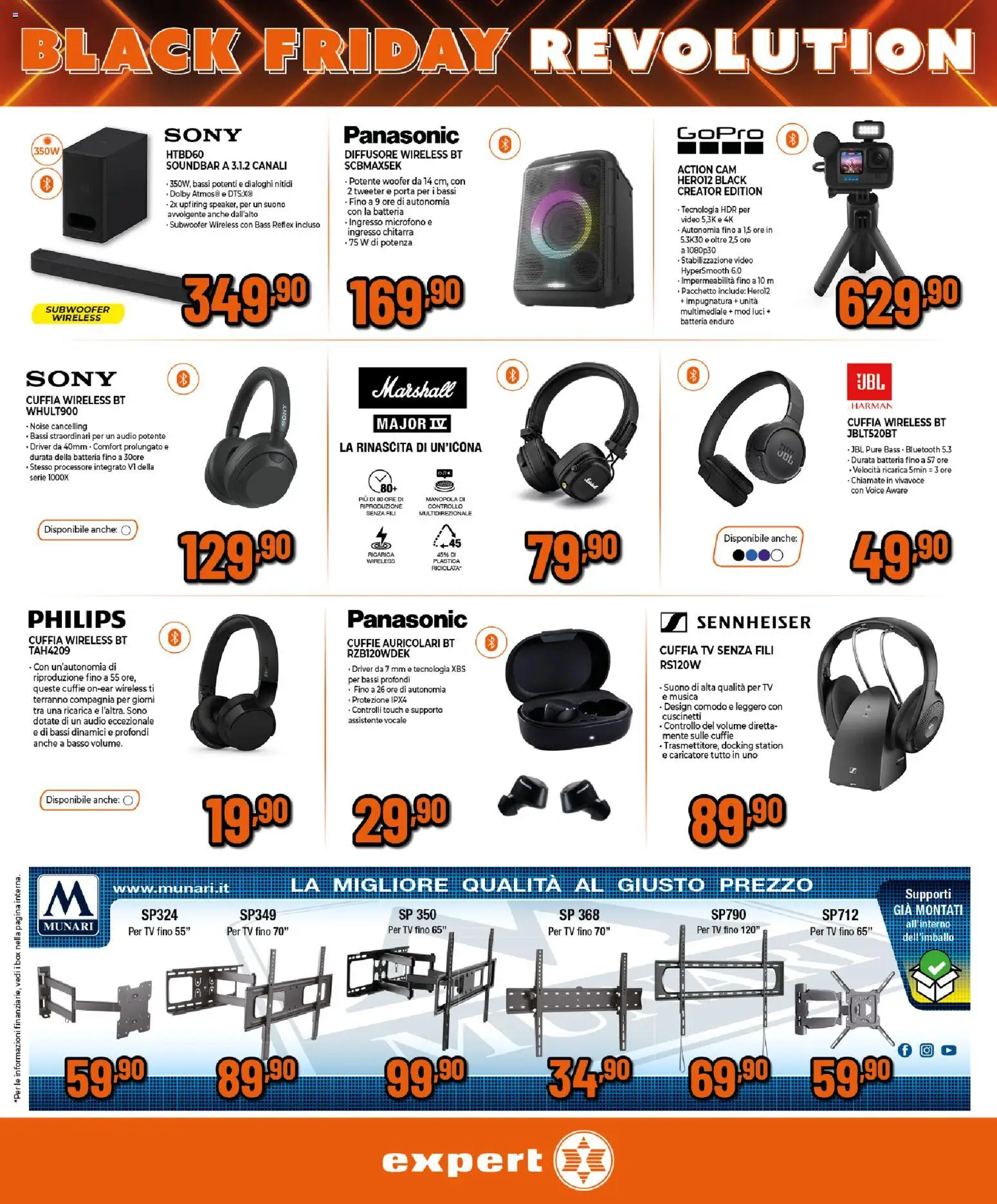 Volantino Expert del 30.10.2025 | Pagina: 4 | Prodotti: TV, Video, Cuffie, Batteria