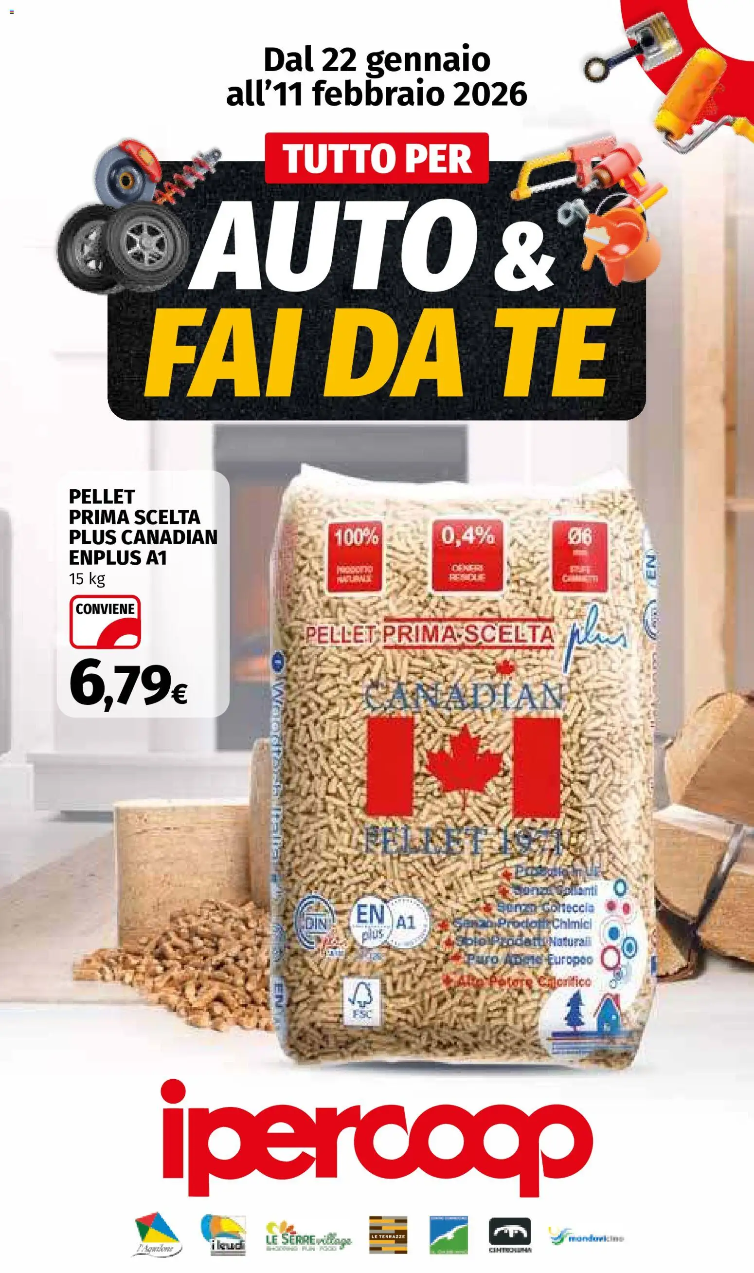 Volantino Ipercoop del 22.01.2026 | Pagina: 1 | Prodotti: Pellet, Tè