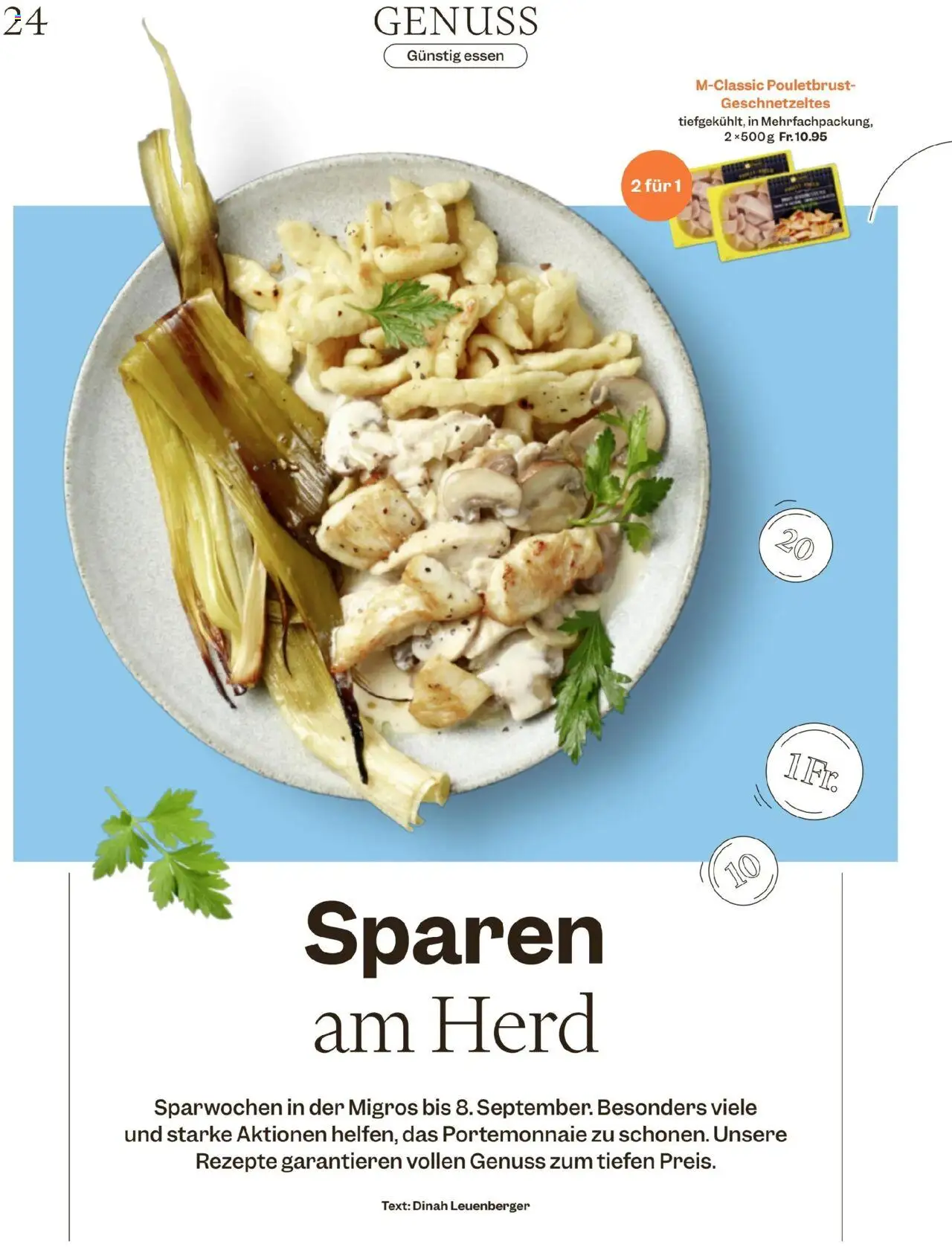 Migros - Magazin ab 25.08.2025 | Seite: 24 | Produkte: Pouletbrust, Herd