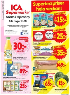 ICA Supermarket - Ängelholm - Förhandsvisning av reklamblad från butik ICA Supermarket aktuell från 28.07.2025