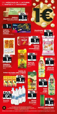 Vista previa Néctar de mango, Néctar de mango Dia Saborfera brik 1 l válido desde el 29.10.2025 | Página: 8