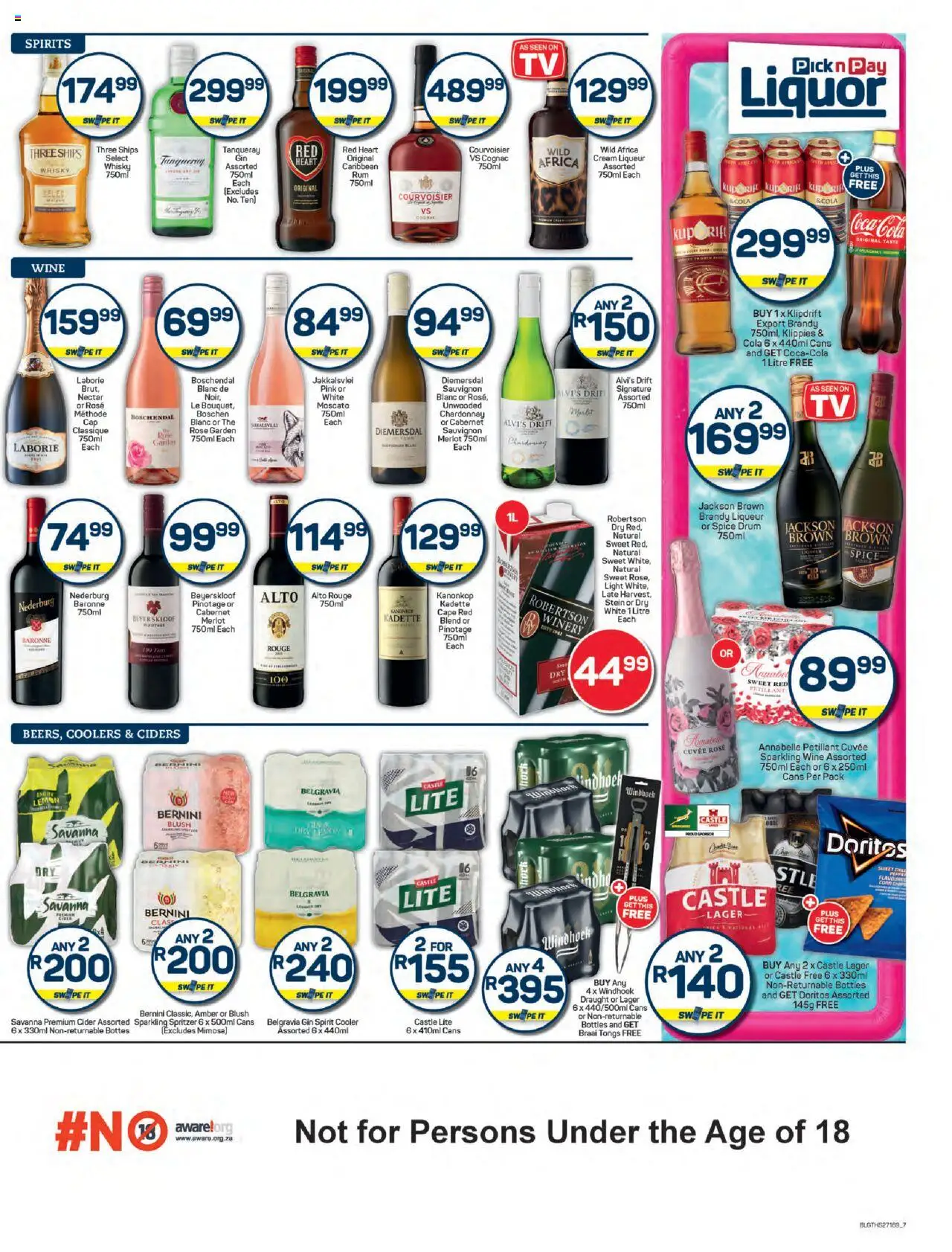 New Pick n Pay catalogue – valid from 22.09.2025 | Page: 7 | Products: Cider, Cooler, Light, Chips