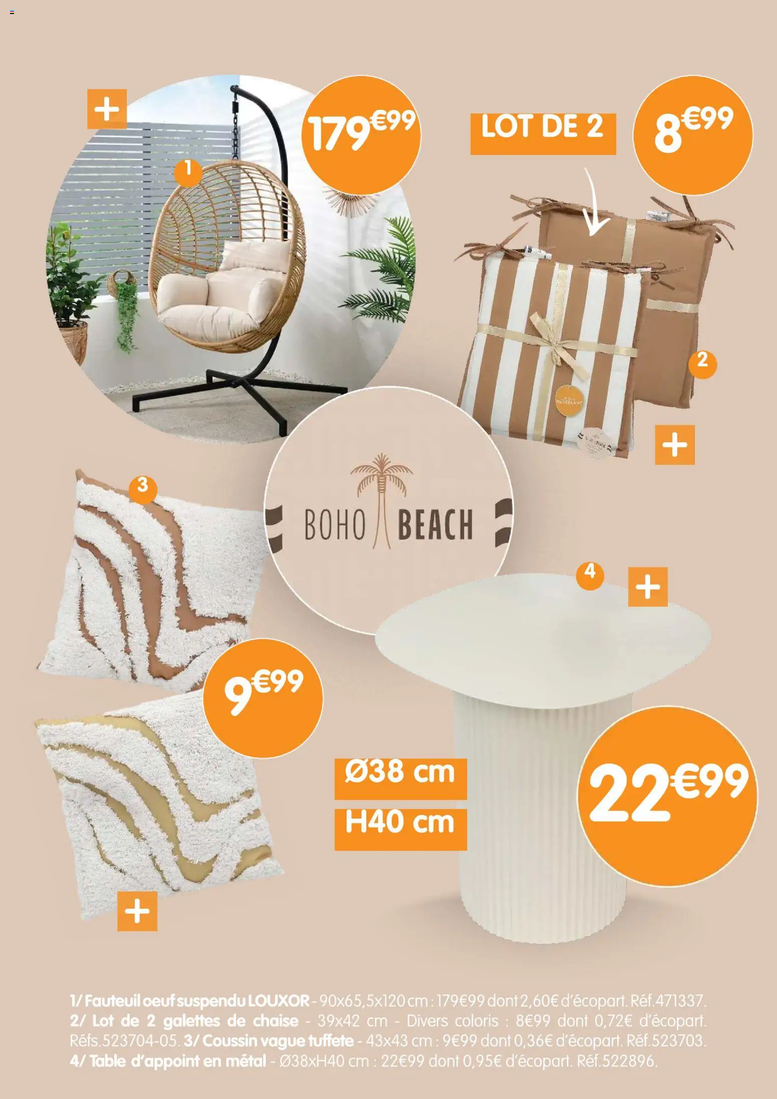 {H1} | Page: 19 | Produits: Oeuf suspendu, Fauteuil, Chaise, Fauteuil œuf suspendu