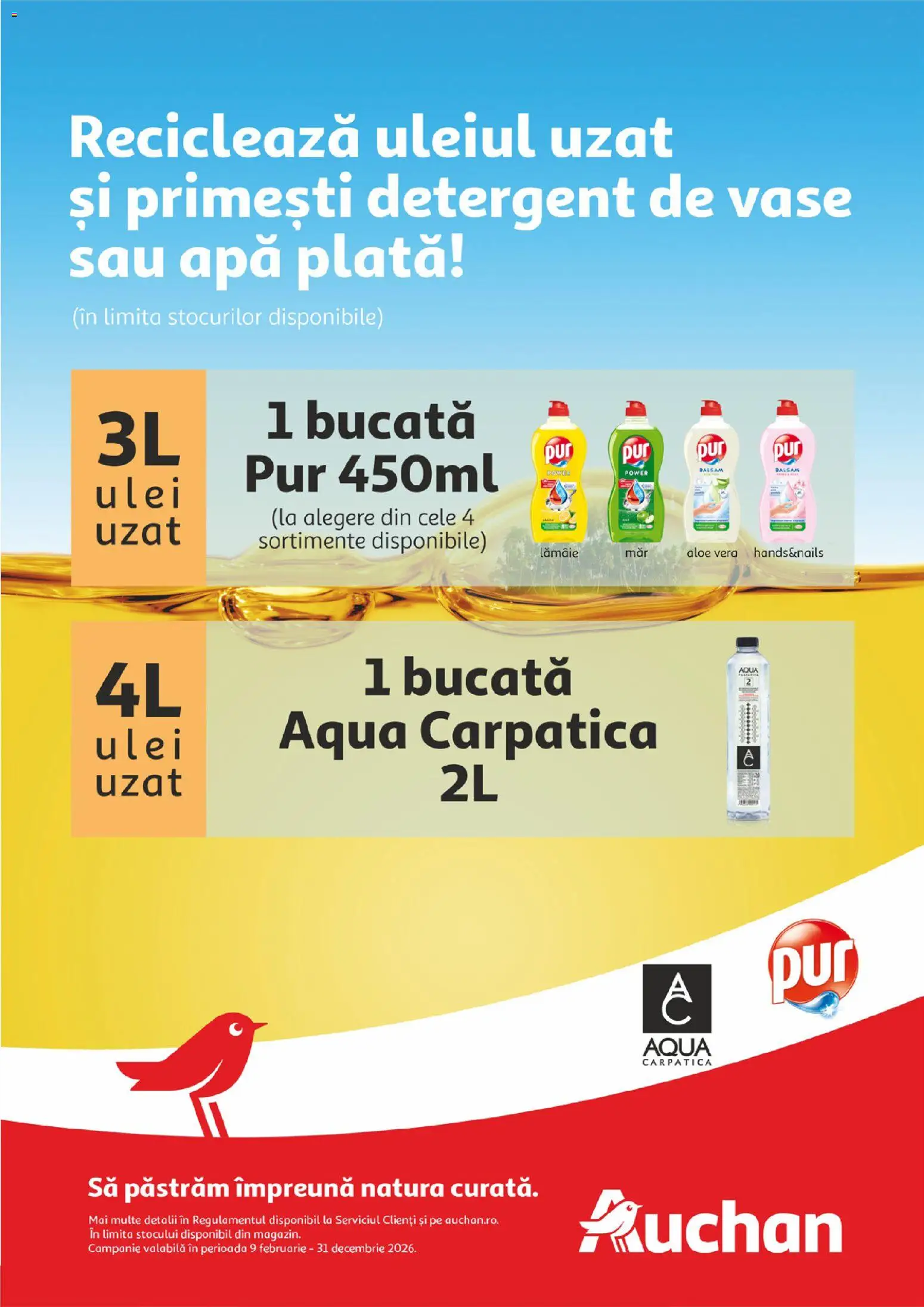 Noul catalog Auchan – valabil de la 08.04.2026 | Pagină: 29 | Produse: Detergent de vase, Aloe vera, Ulei, Detergent