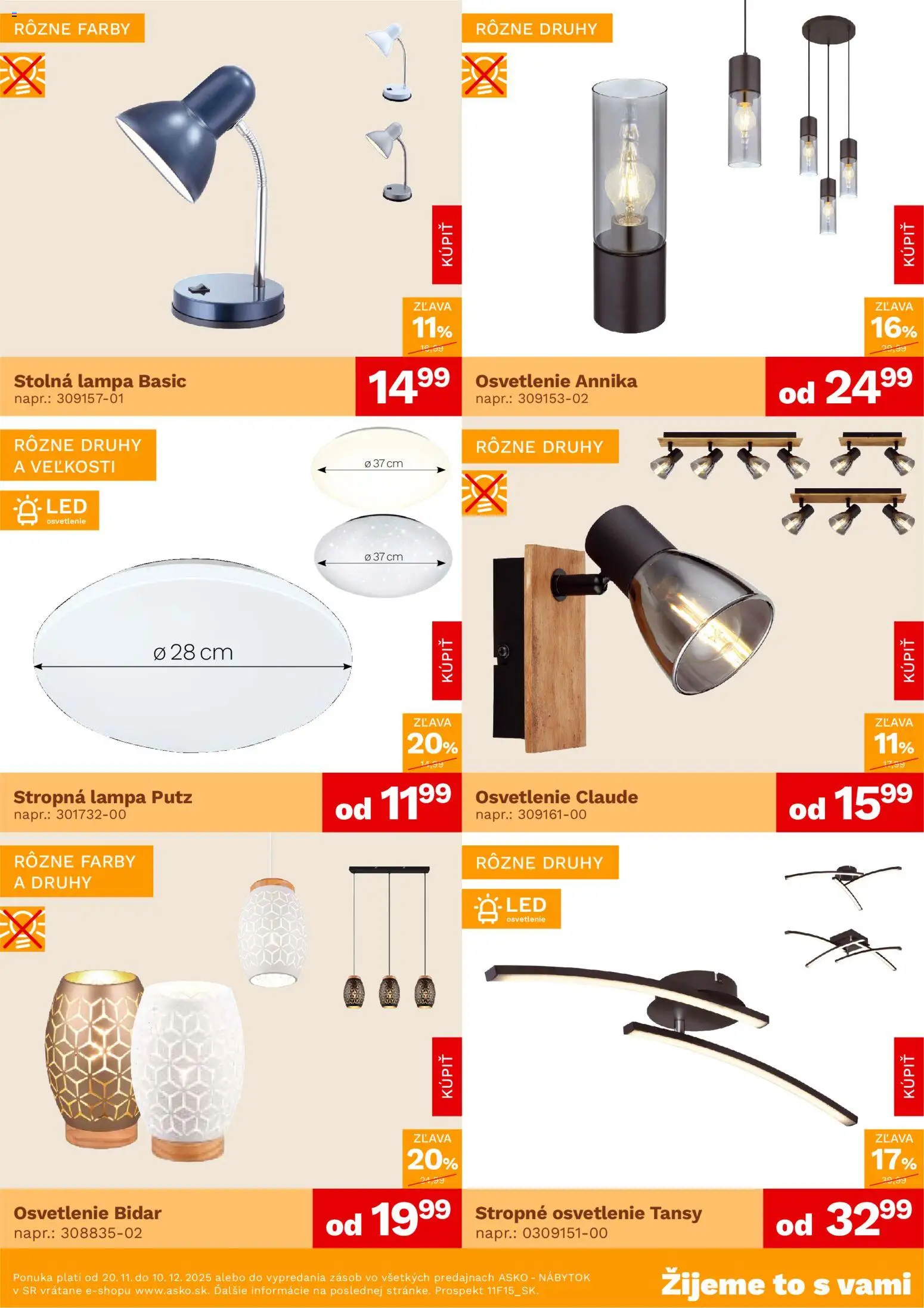Nové ASKO nábytok akcie – leták je platný od 20.11.2025 | Strana: 4 | Produkty: Nábytok, Osvetlenie, Lampa, Stolná lampa
