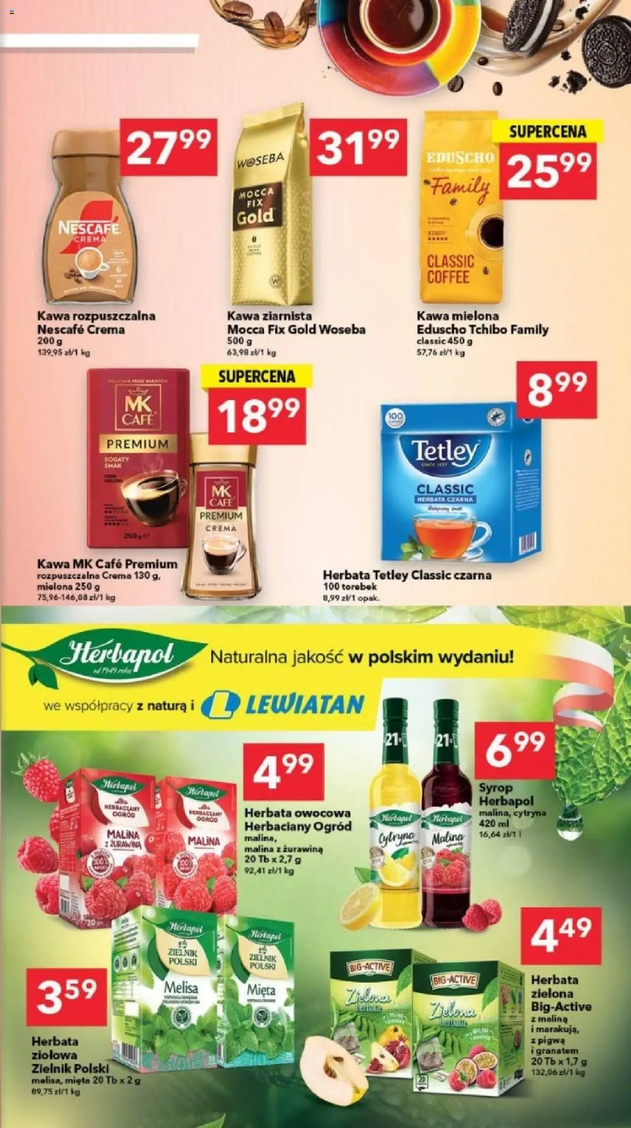 Lewiatan gazetka - Gdańsk od 23.10.2025 | Strona: 11 | Produkty: Cytryna, Malina, Nescafe, Kawa ziarnista