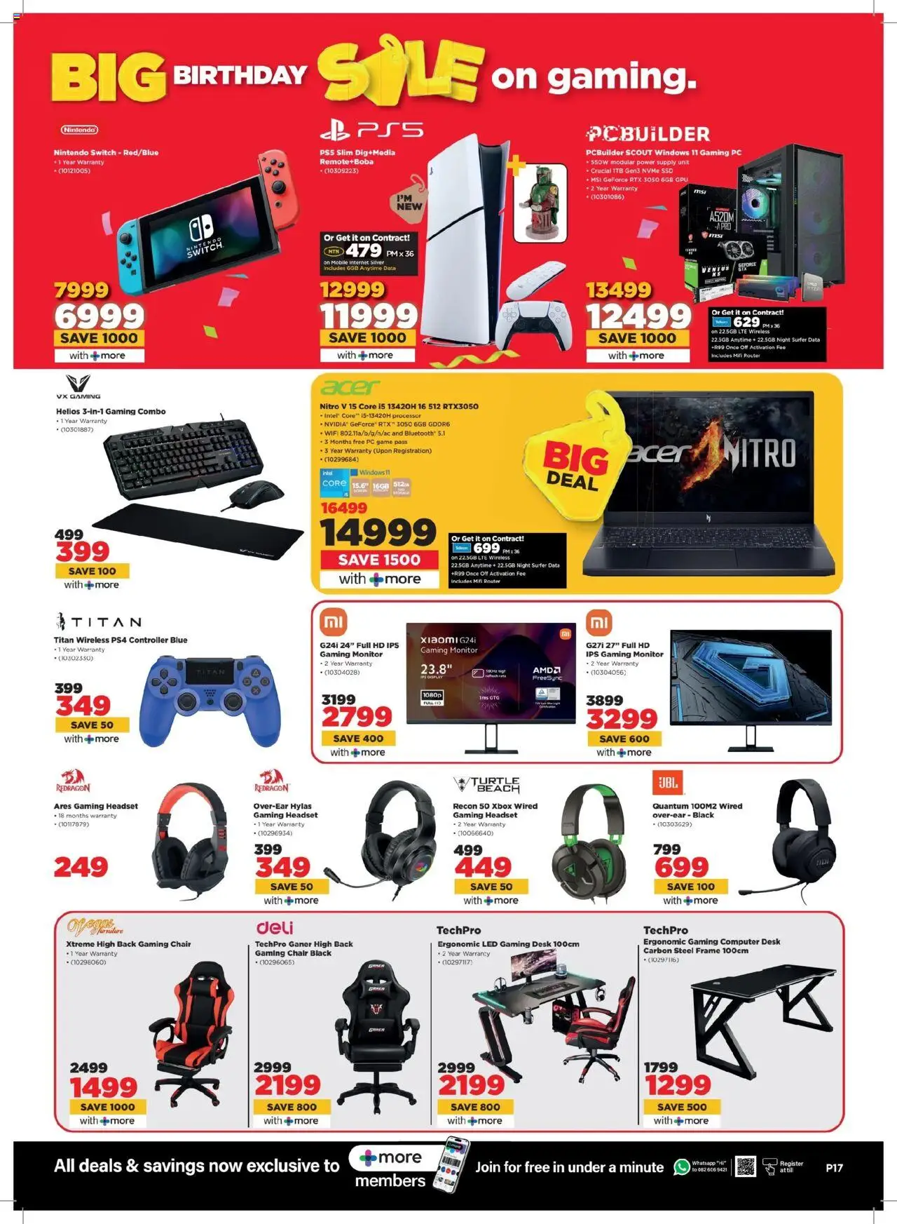 New HiFi Corp catalogue – valid from 25.09.2025 | Page: 17 | Products: Monitor, PC, Computer, Xbox