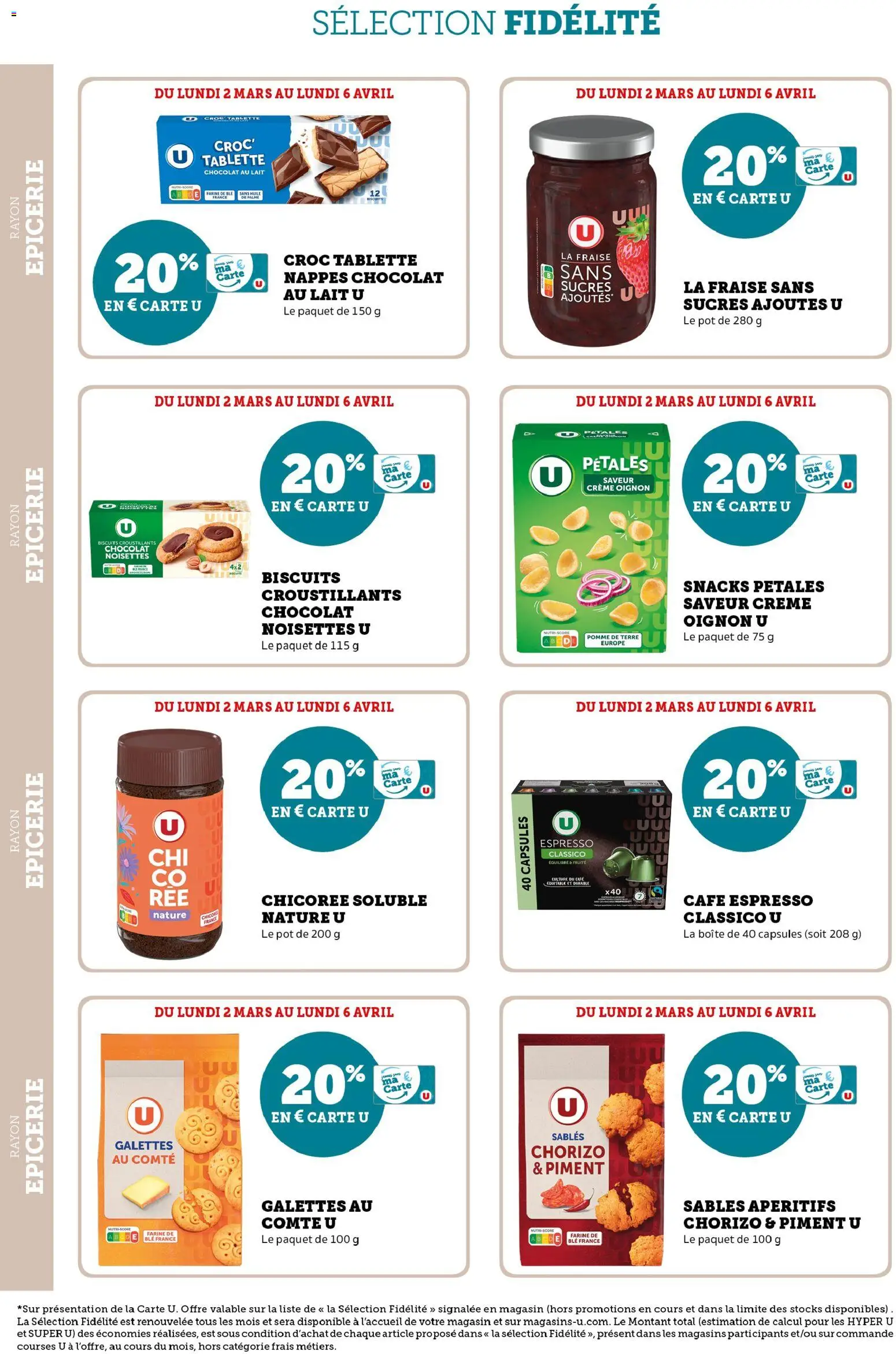 {H1} | Page: 16 | Produits: Chorizo, Fraise, Noisettes, Farine