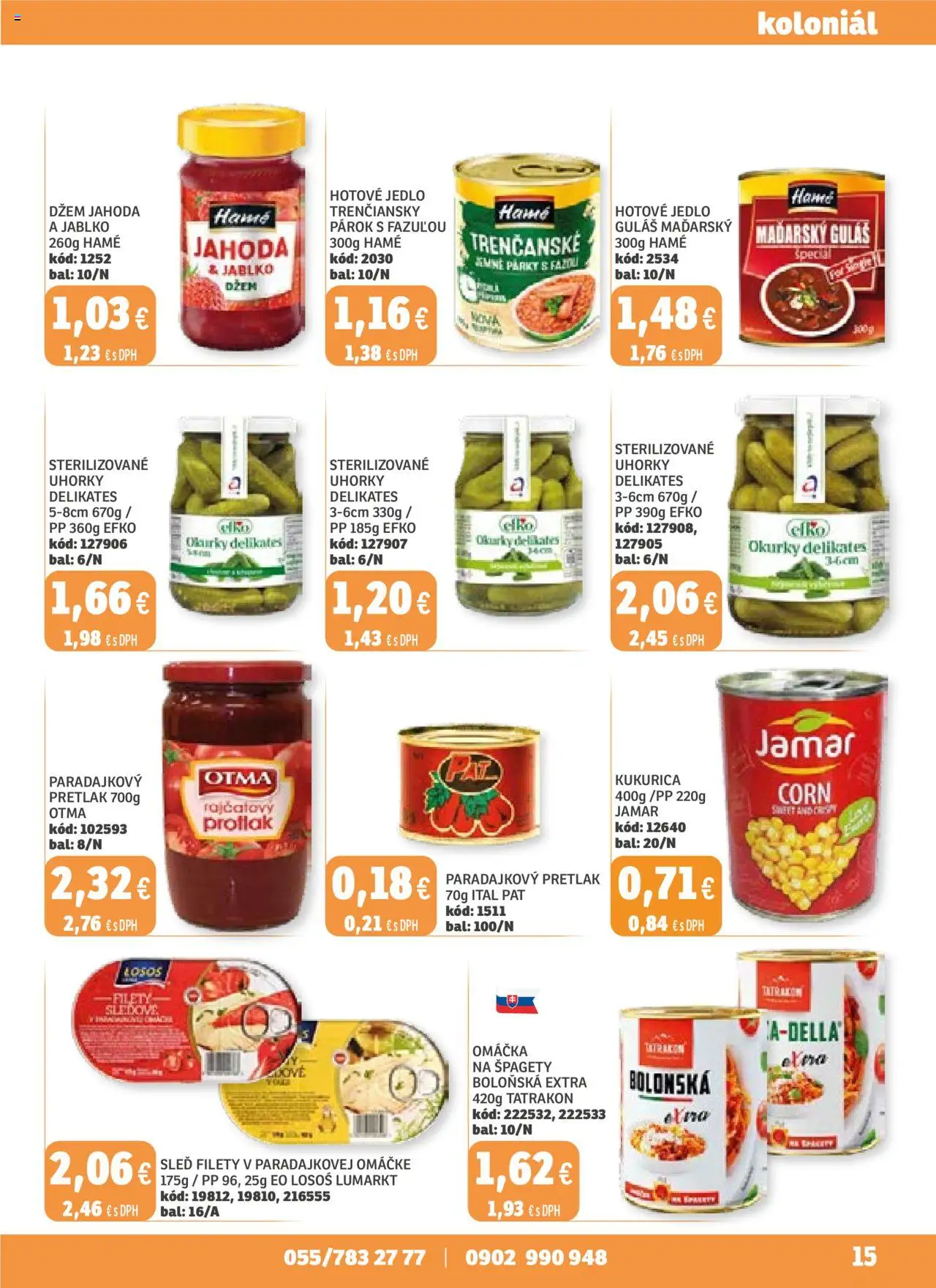 Nové Labaš akcie – leták je platný od 19.09.2025 | Strana: 15 | Produkty: Losos, Kukurica, Uhorky, Špagety