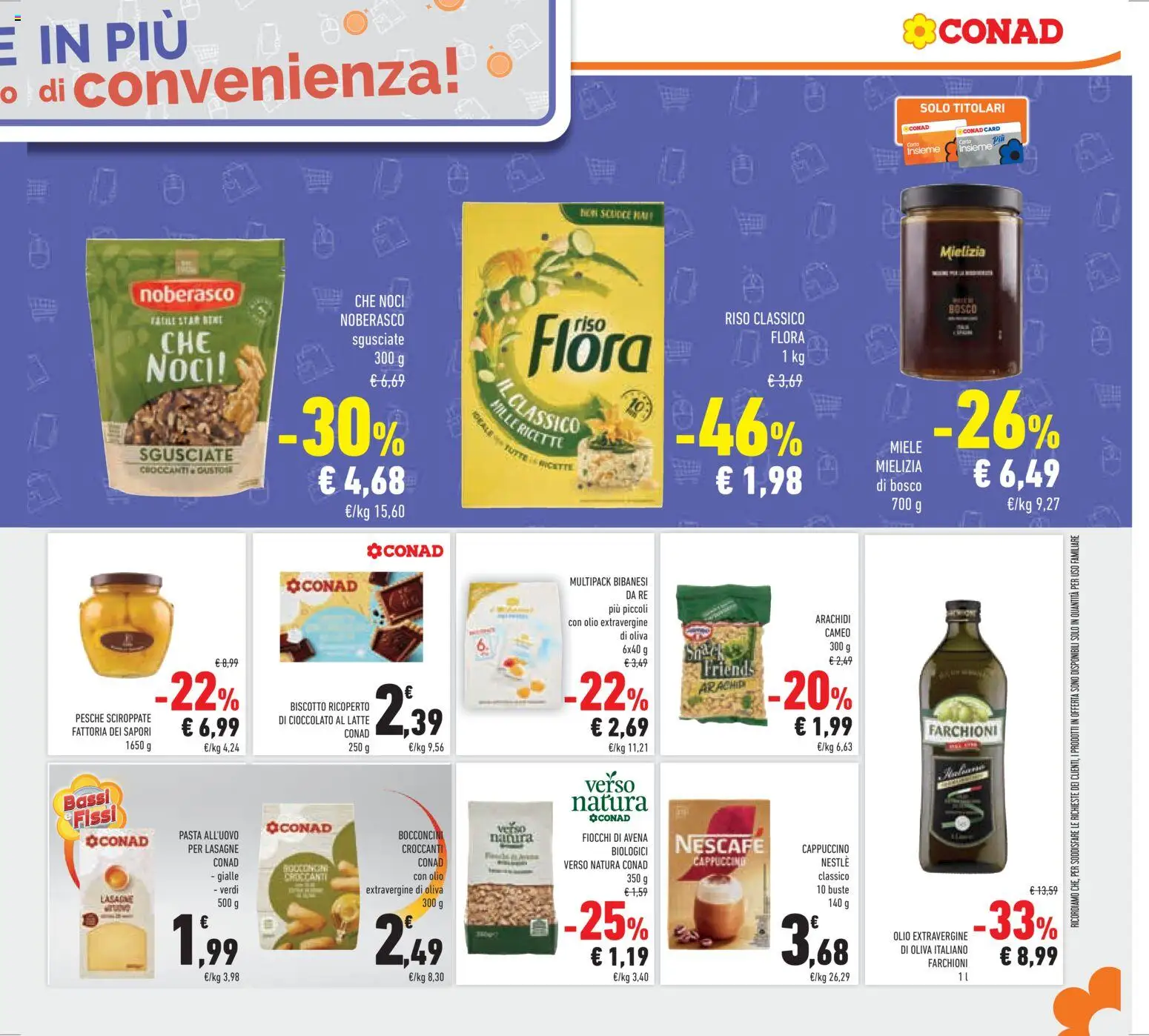 Volantino Conad del 25.03.2026 | Pagina: 33 | Prodotti: Cioccolato, Olio, Pasta, Crackers