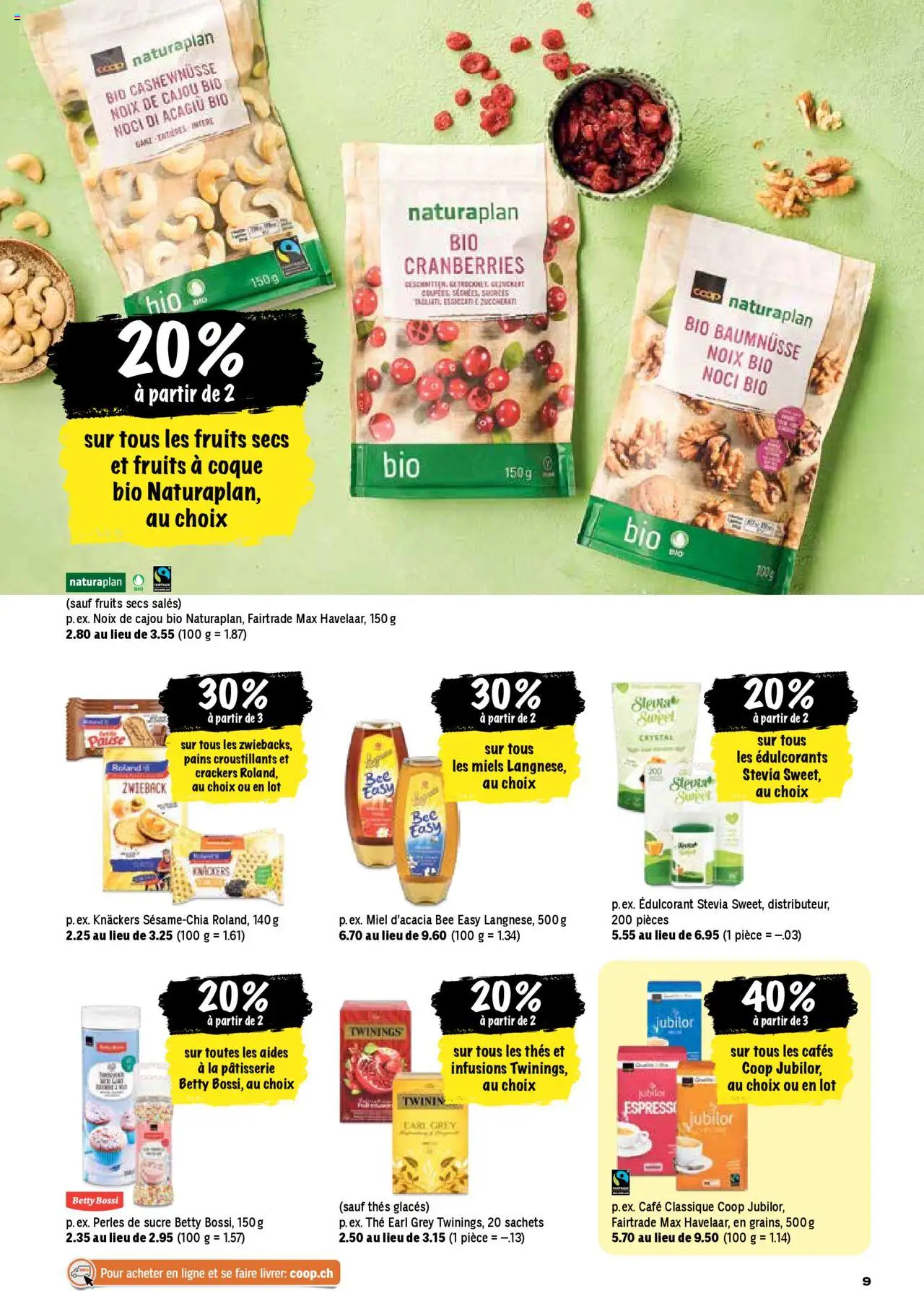 Coop - Les actions de la semaine – gültig ab 23.10.2025 | Seite: 9 | Produkte: Cashewnüsse