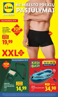 LIDL leidinių peržiūra, galiojančių nuo 04.08.2025