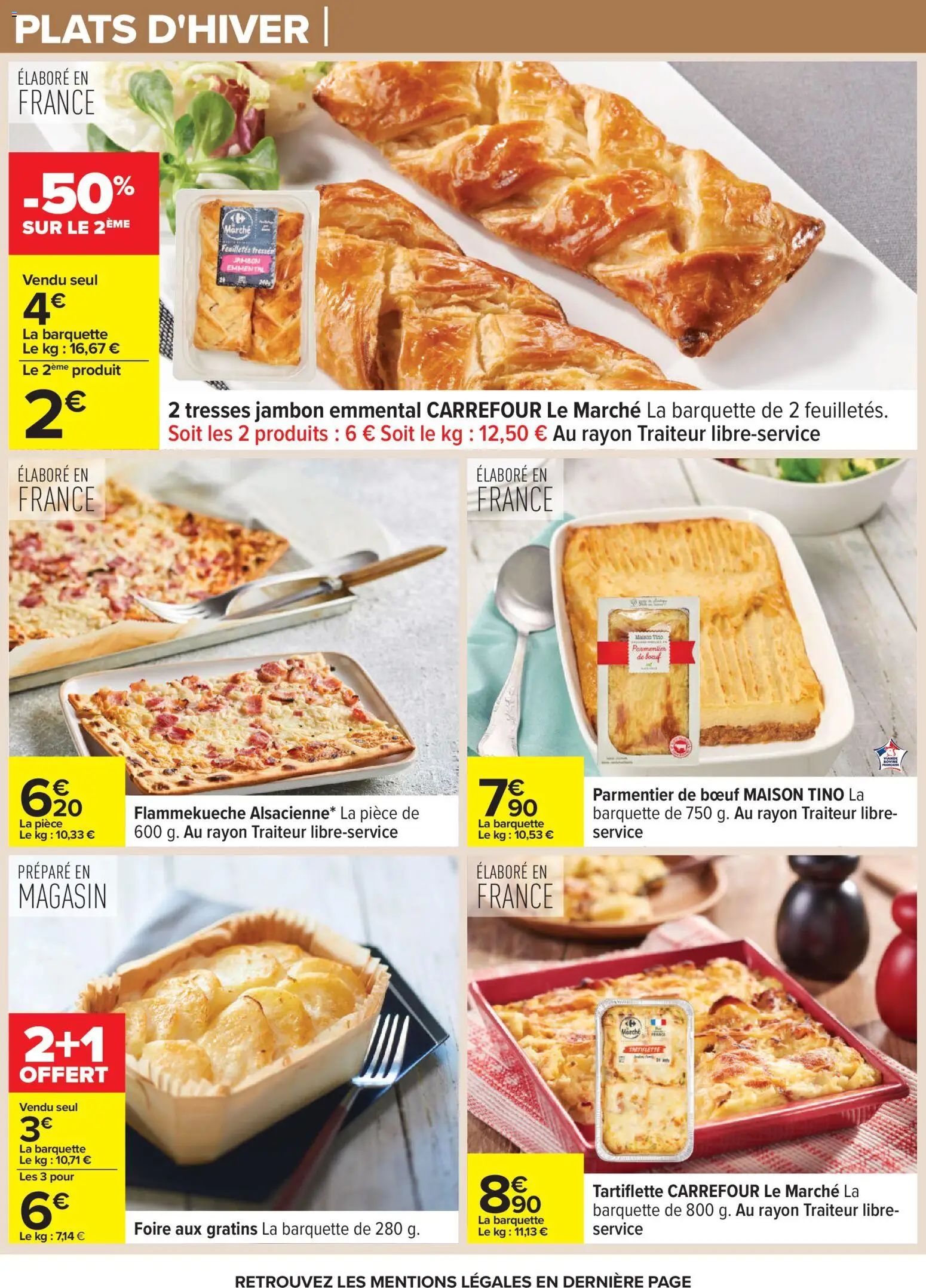 {H1} | Page: 34 | Produits: Emmental, Tartiflette, Jambon