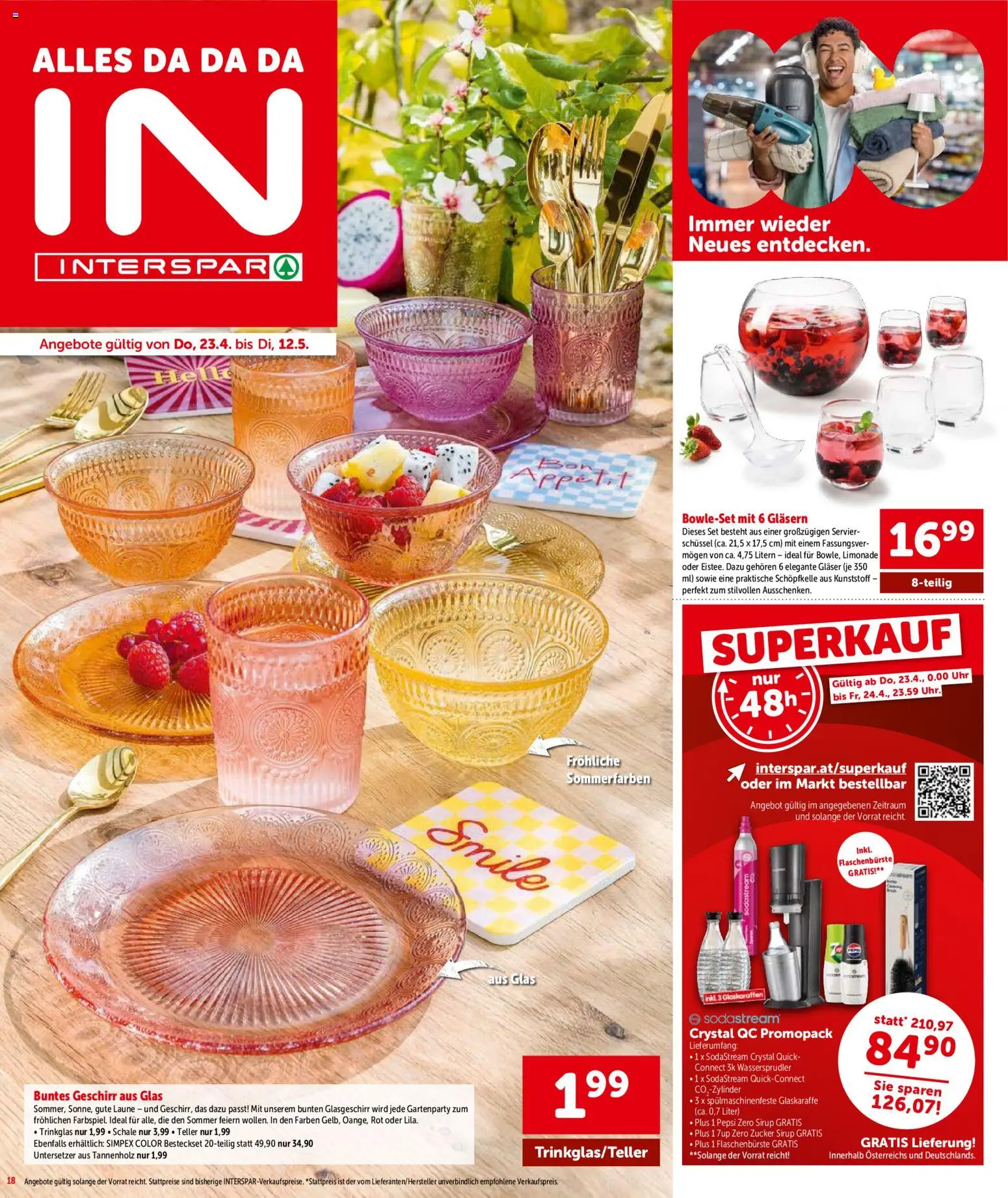 Interspar Flugblatt - Oberösterreich gültig ab 23.04.2026 | Seite: 18 | Produkte: Zucker, Uhr