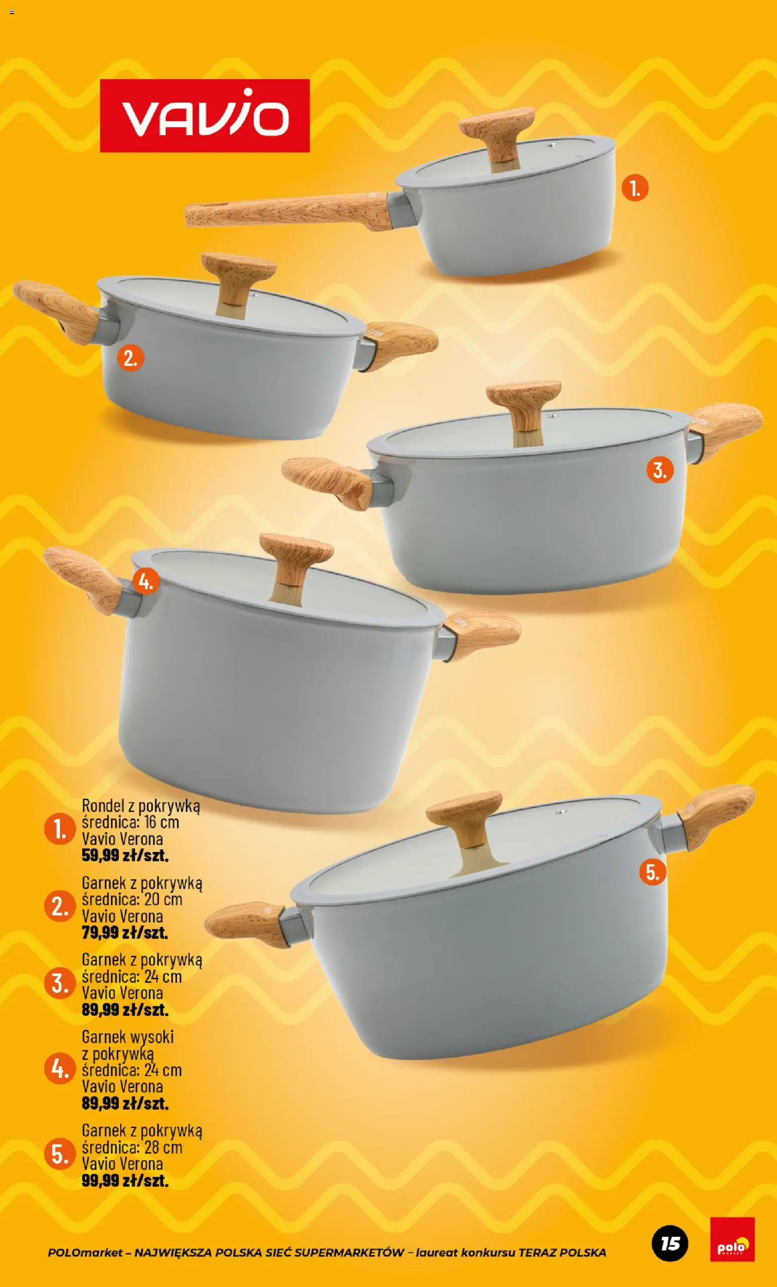 POLOmarket gazetka - Wielkanoc od 06.03.2026 | Strona: 15 | Produkty: Garnek