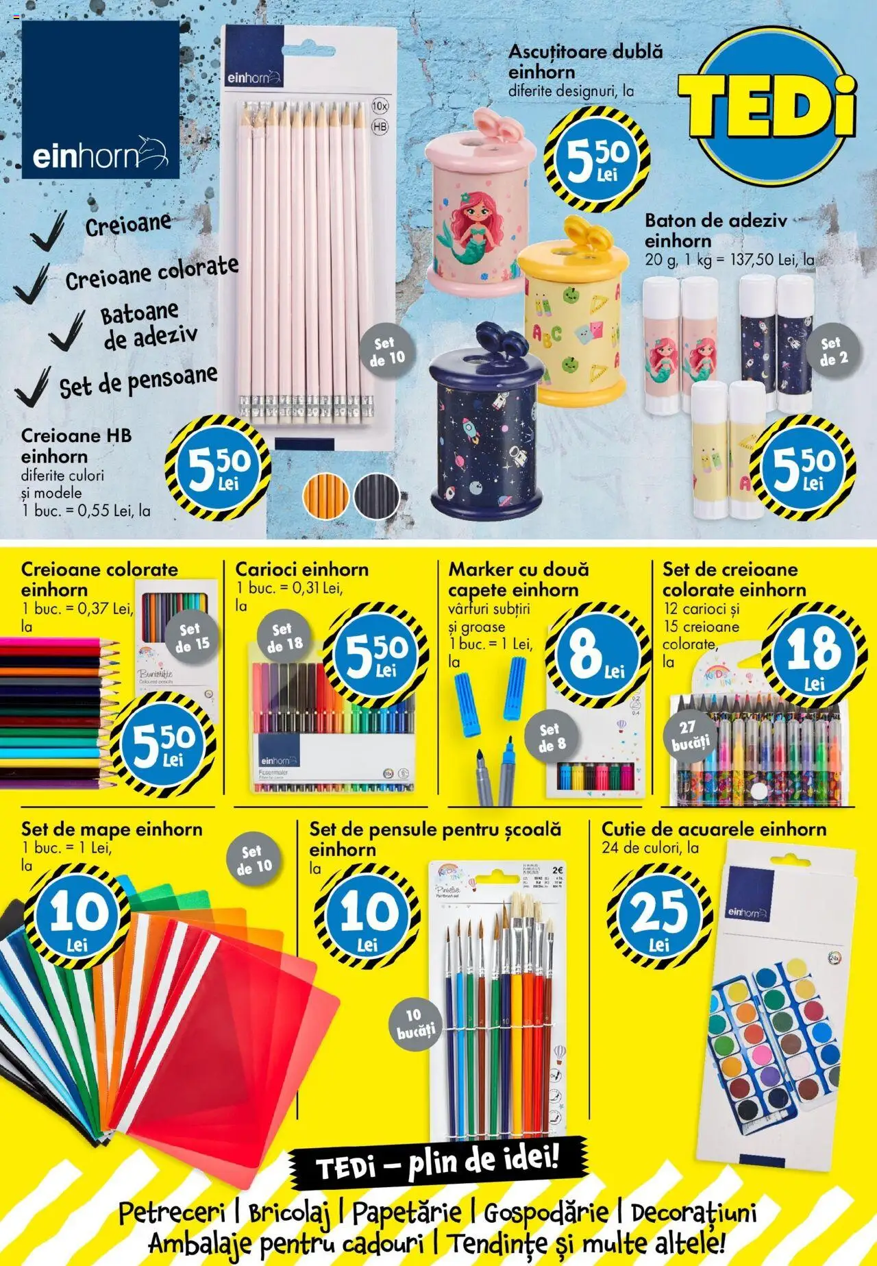 Catalog TEDi – valabil de la 08.08.2025 | Pagină: 13 | Produse: Ascuțitoare, Cutie, Adeziv