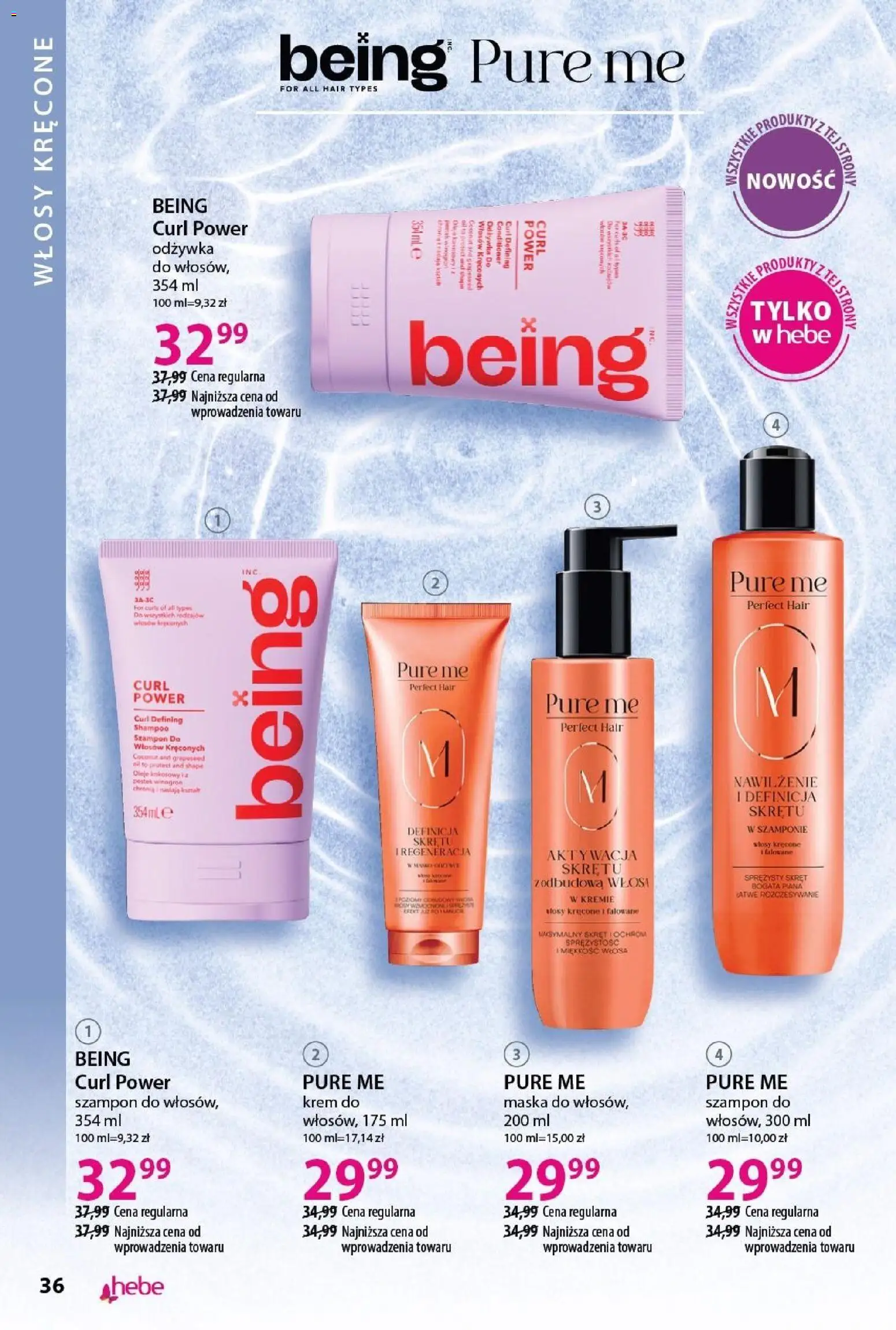 Hebe Gazetka - Katalog od 31.01.2026 | Strona: 36 | Produkty: Szampon, Odżywka, Maska, Krem