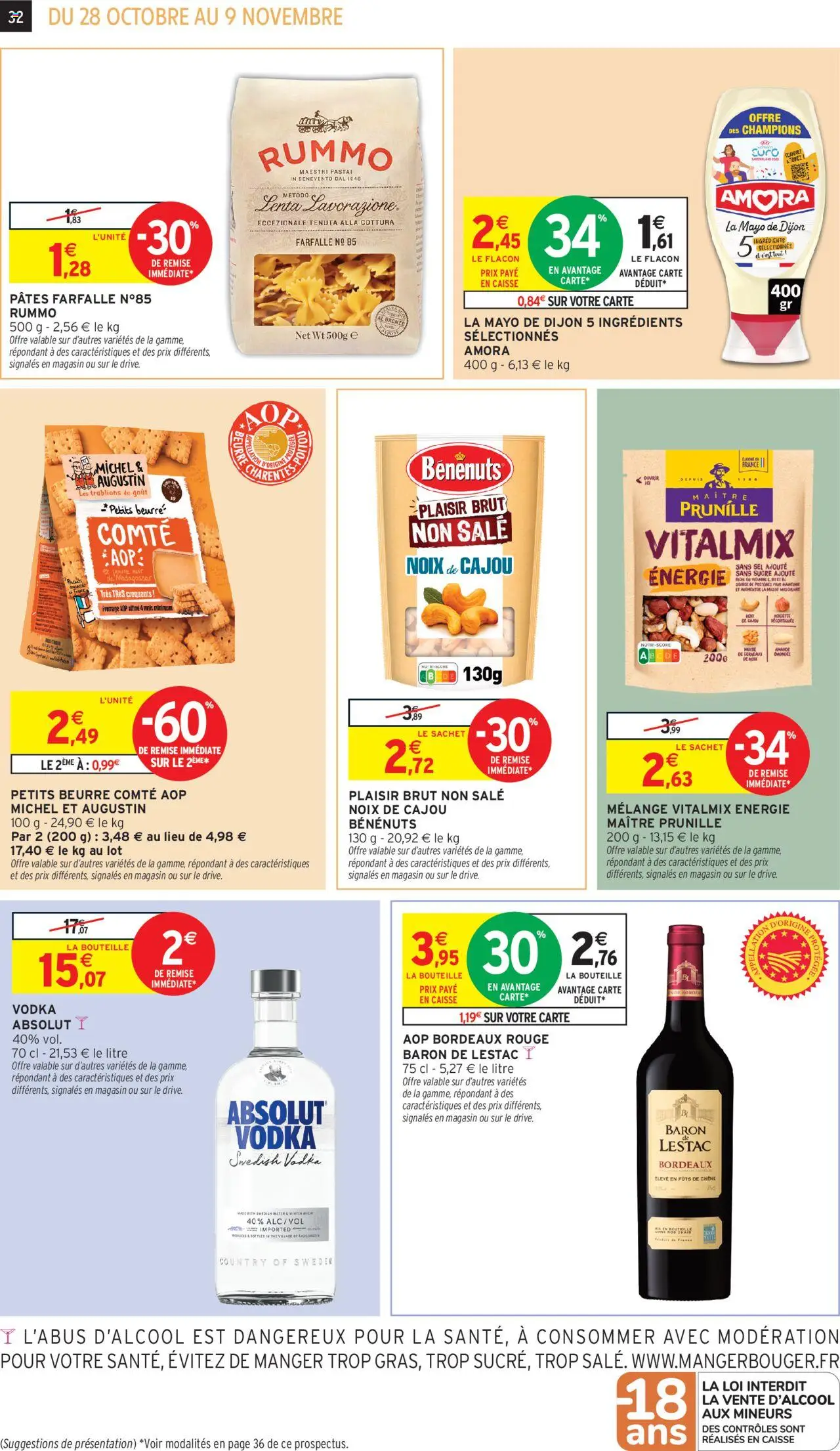 {H1} | Page: 20 | Produits: Noix de cajou, Sel, Thé, Pâtes