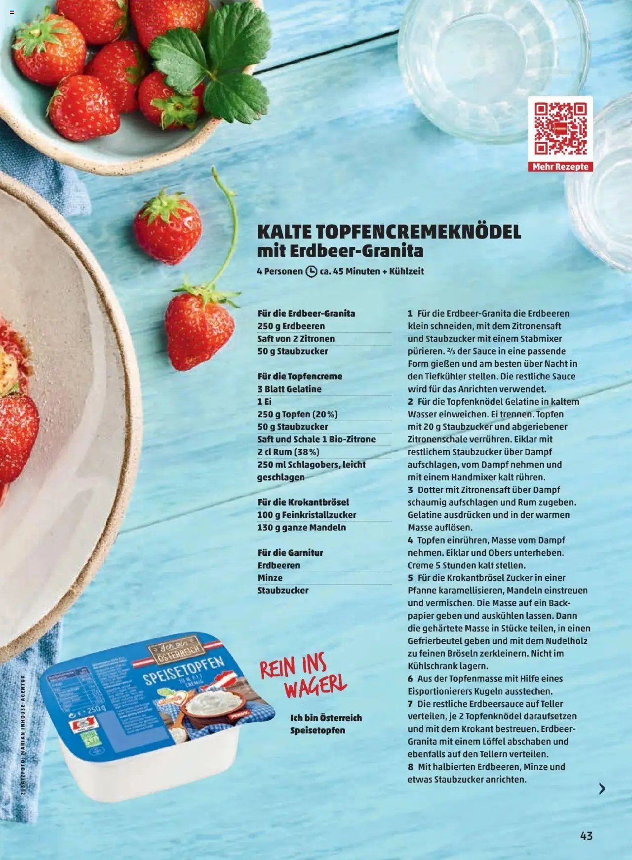 Penny Markt So Schmeckt's - Sommer 2025 gültig ab 01.06.2025 | Seite: 43 | Produkte: Erdbeeren, Wasser, Zucker, Kühlschrank