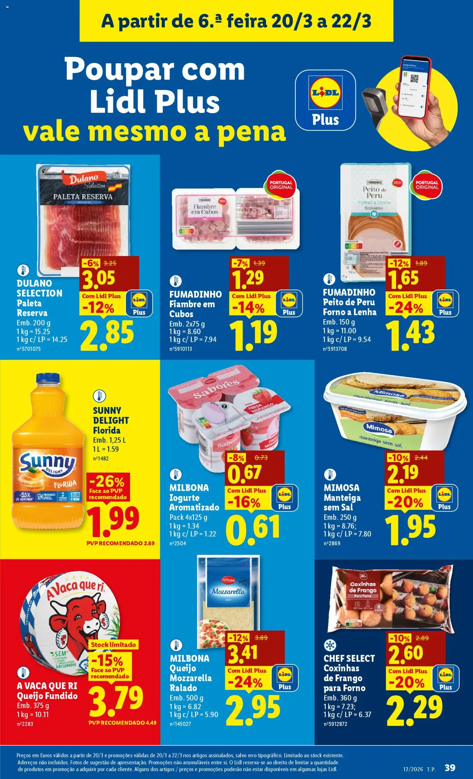 Lidl folheto │ válido de 16.03.2026 | Página: 39 | Produtos: Peito de peru, Frango, Peru, Sal