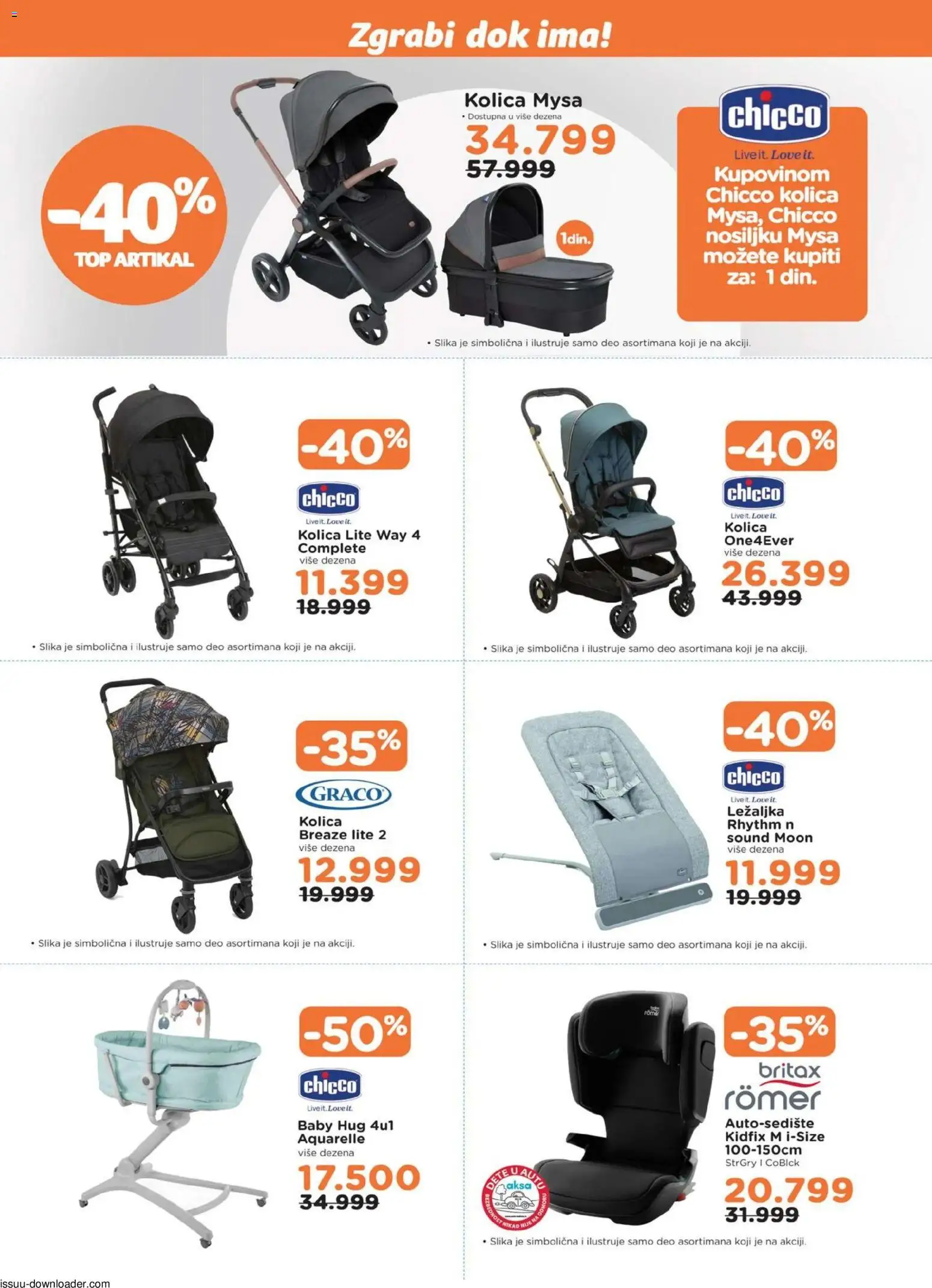 Aksa katalog - važi od 21.11.2025 | Strana: 2 | Proizvode: Ležaljka, Kolica
