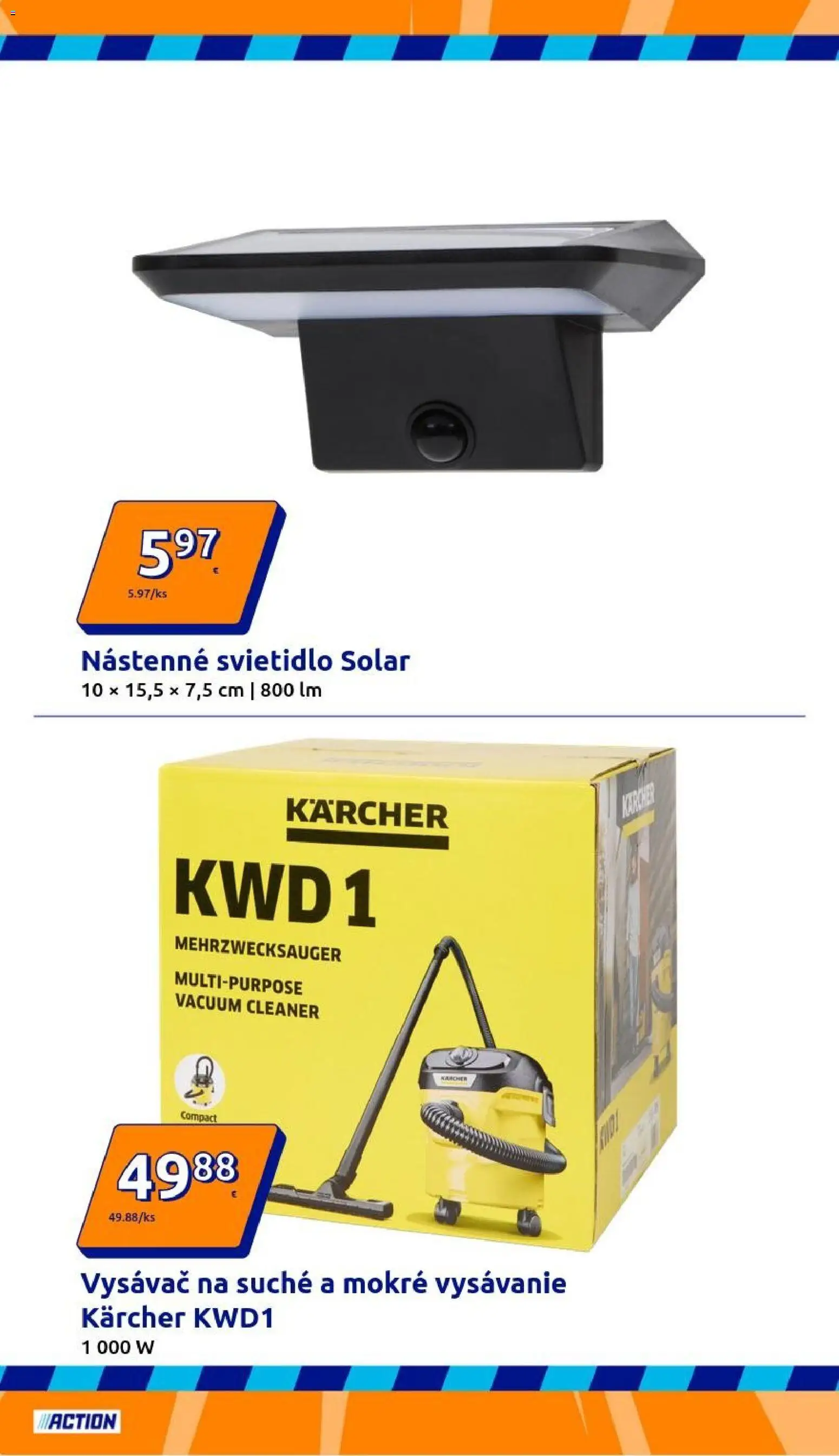 Nové Action akcie – leták je platný od 28.01.2026 | Strana: 10 | Produkty: Nástenné svietidlo, Svietidlo, Vysávač