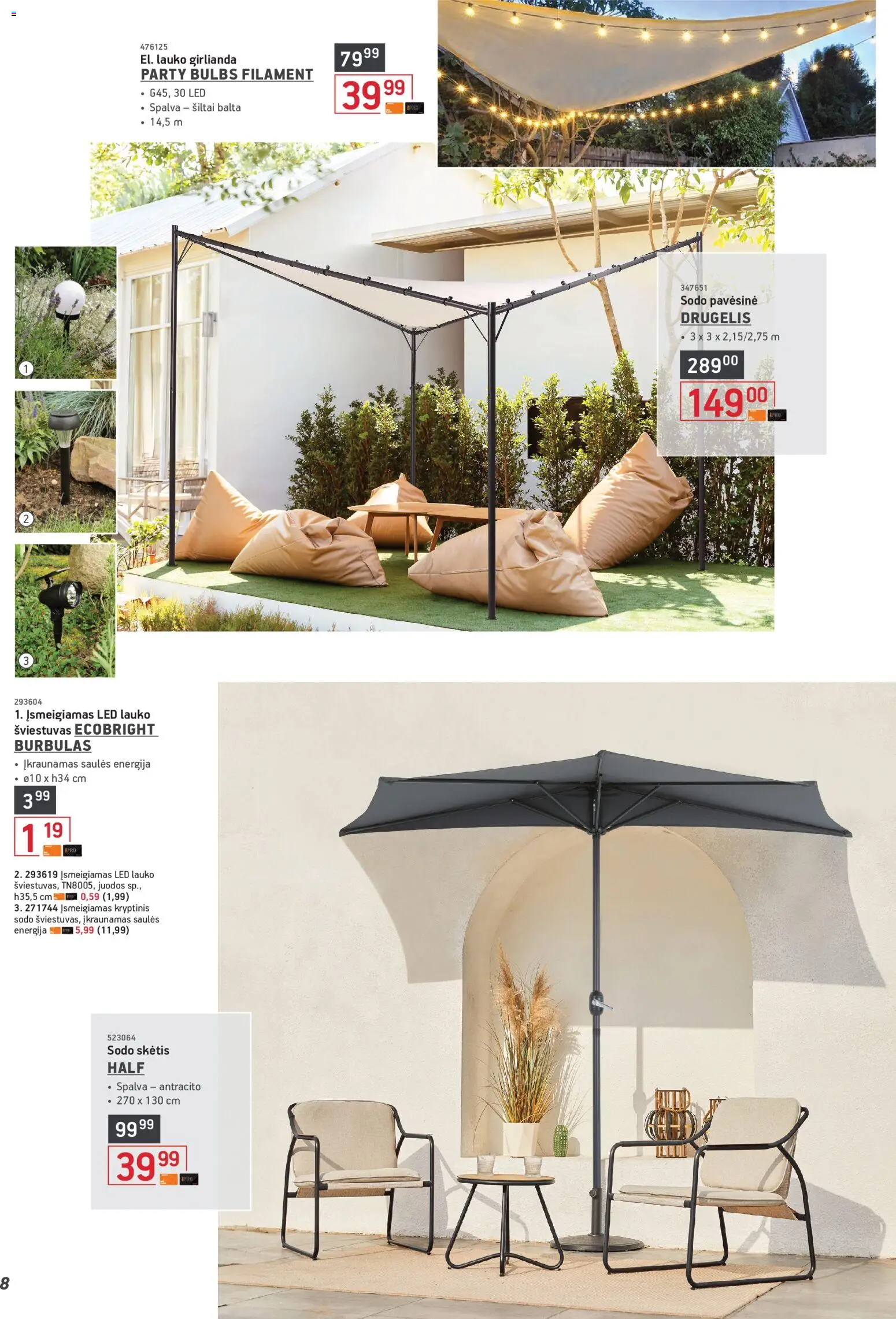 ERMITAŽAS akcijos nuo 04.05.2026 | Puslapis: 8 | Prekių: Skėtis