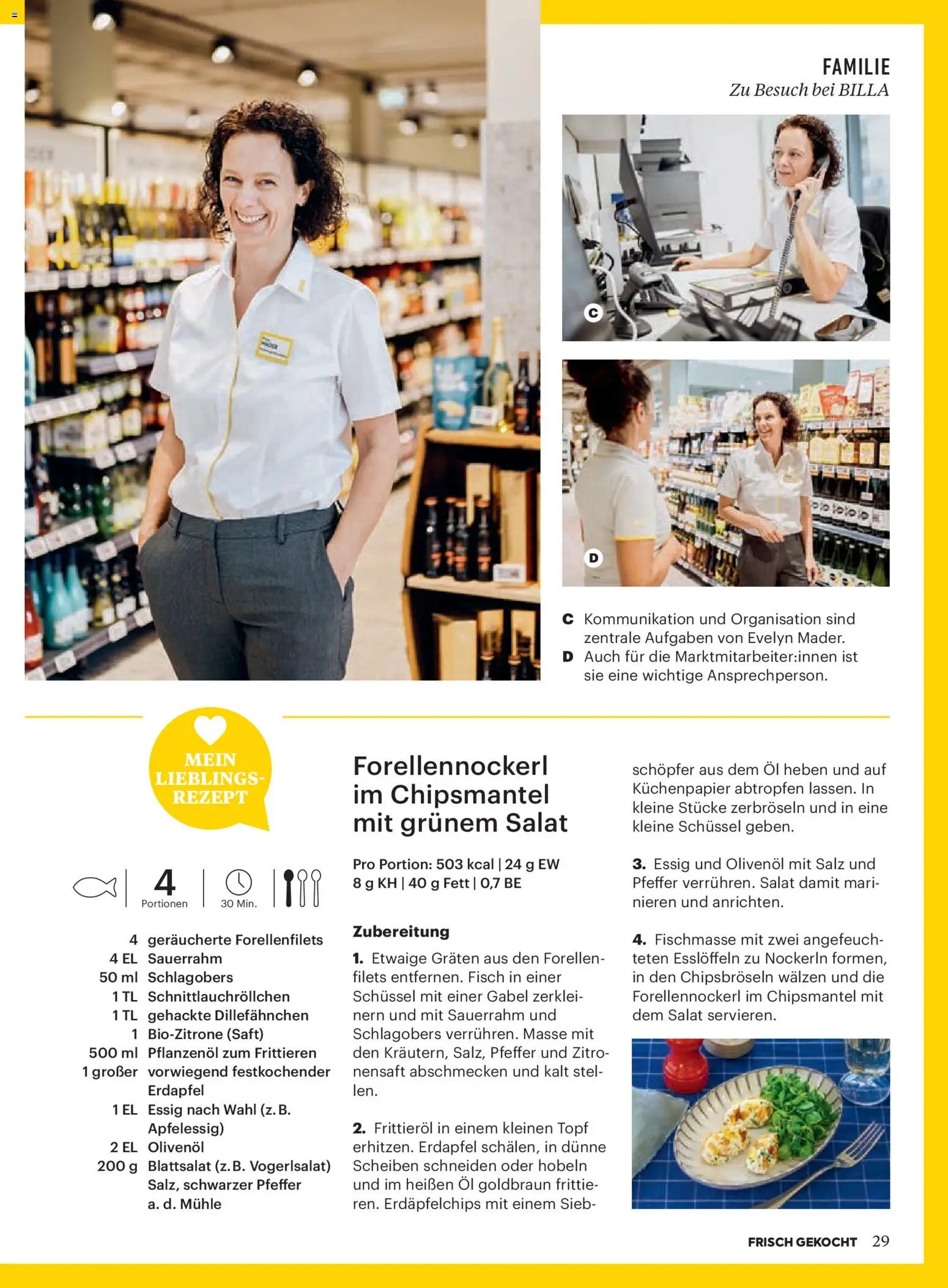 Billa  Frisch Gekocht gültig ab 01.11.2025 | Seite: 25 | Produkte: Salat, Pfeffer, Huile à frire, Fisch