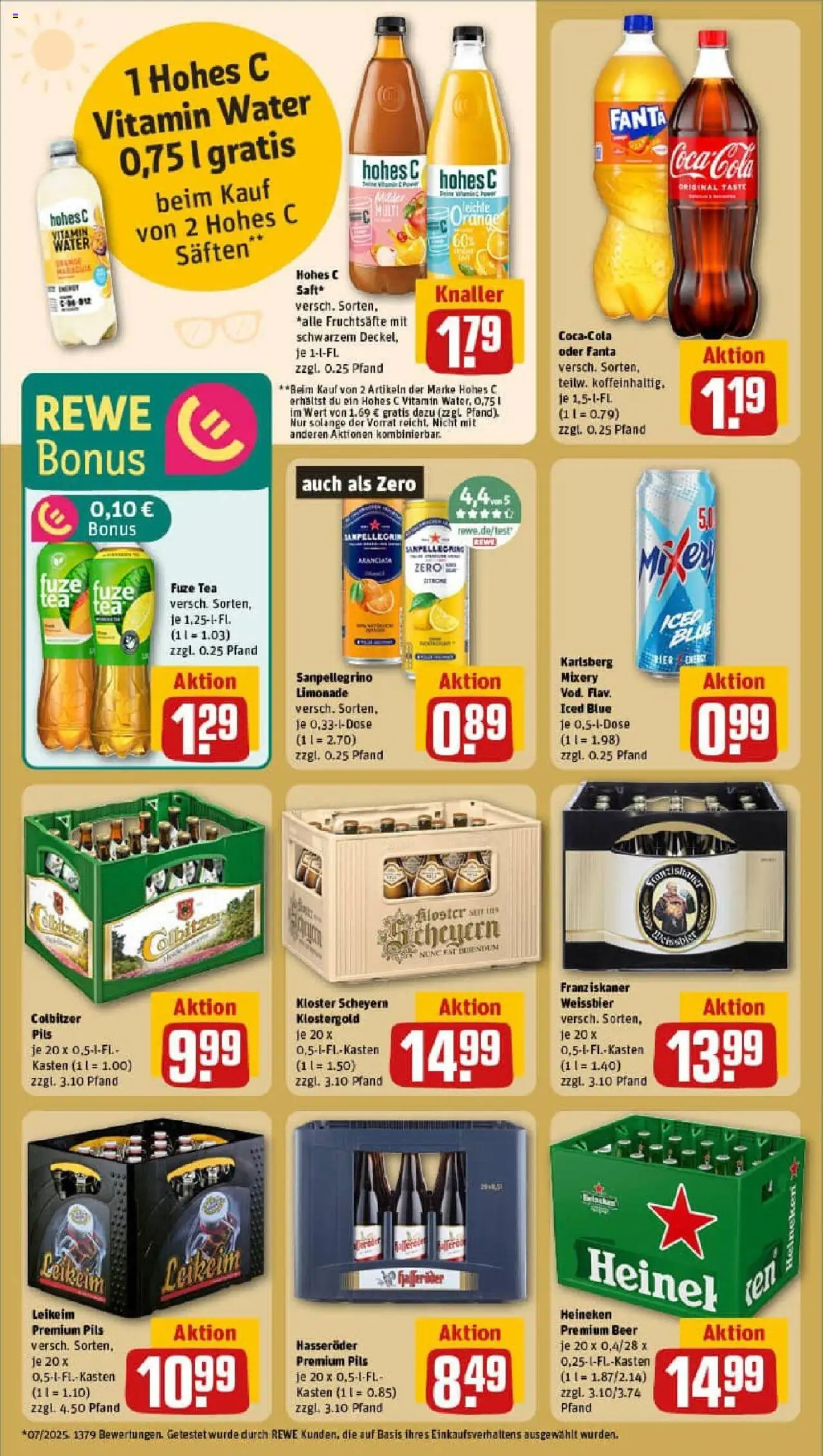 Rewe prospekt Querfurt	 - gültig ab dem 24.08.2025 | Seite: 22 | Produkte: Heineken, Hohes c, Mixery, Hasseröder