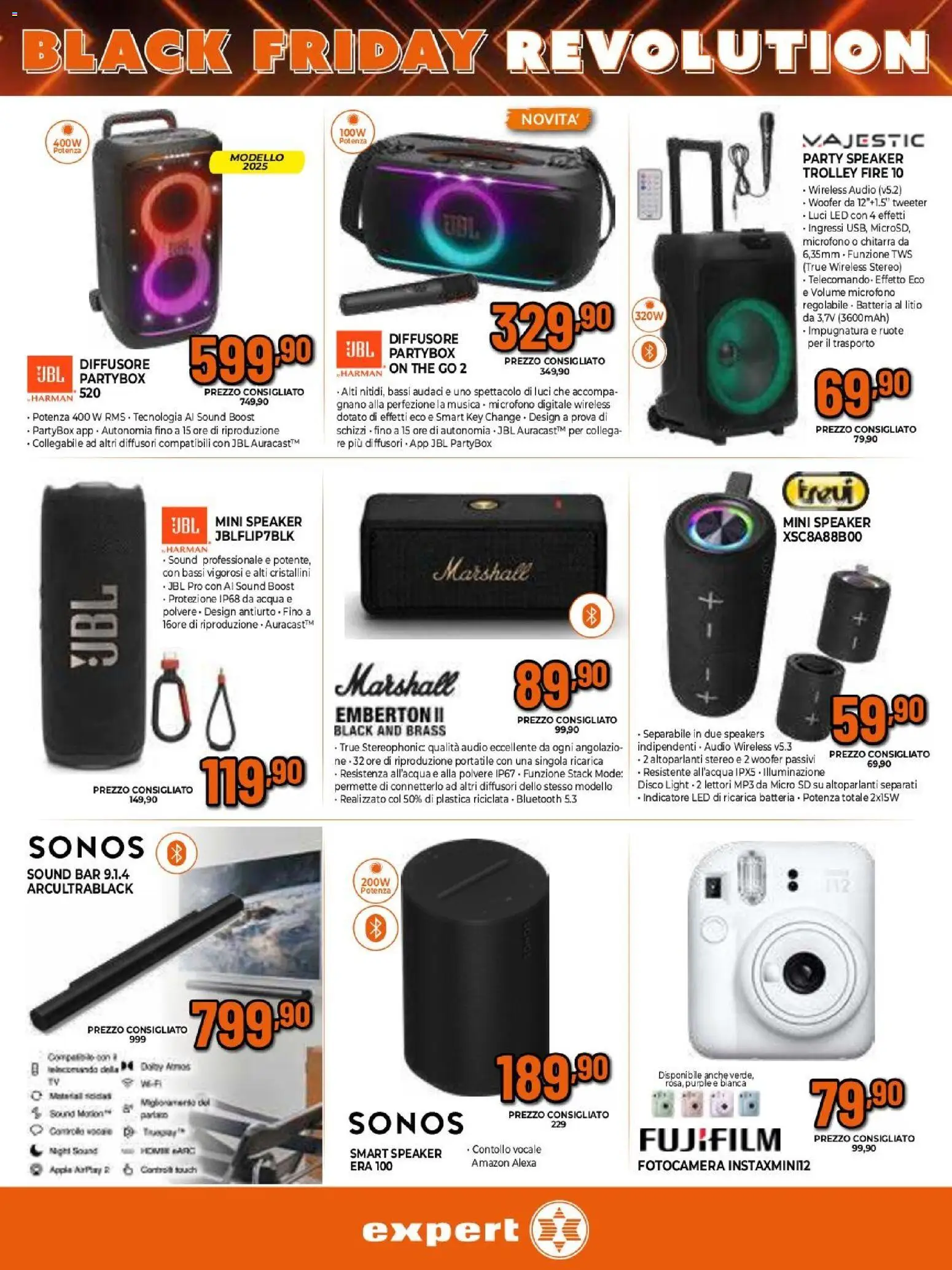 Volantino Expert del 26.11.2025 | Pagina: 17 | Prodotti: Acqua, The, Fotocamera, Microfono