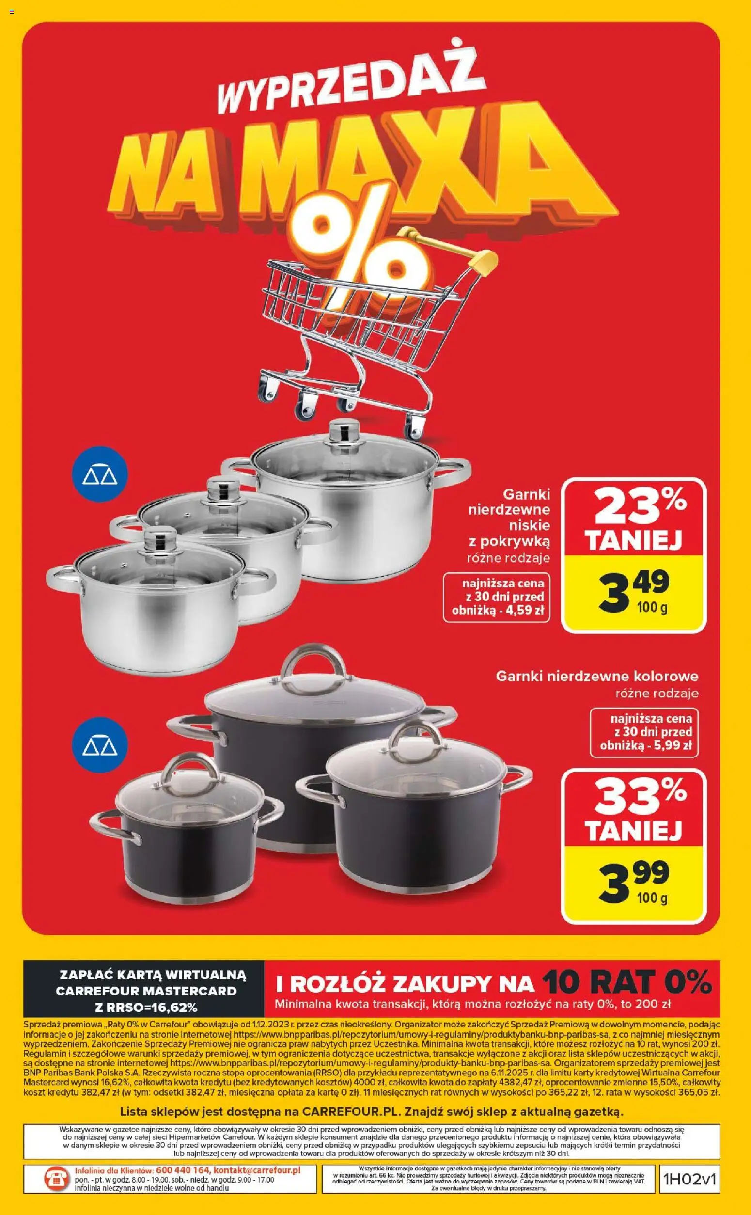 Carrefour Gazetka - Wyprzedaż od 05.01.2026 | Strona: 16 | Produkty: Karta, Garnki