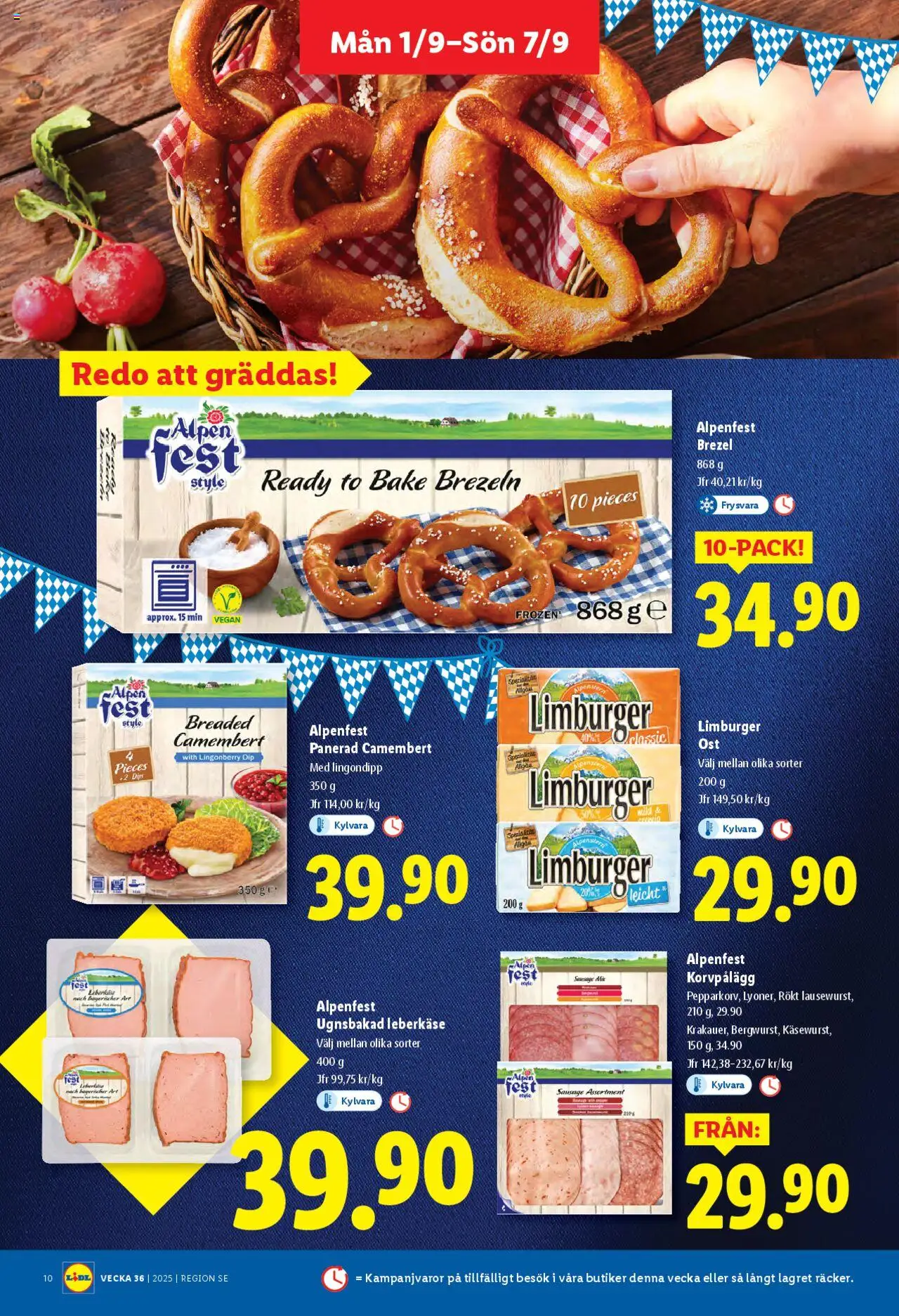Lidl reklamblad aktuell från 01.09.2025 | Sida: 10 | Produkter: Camembert