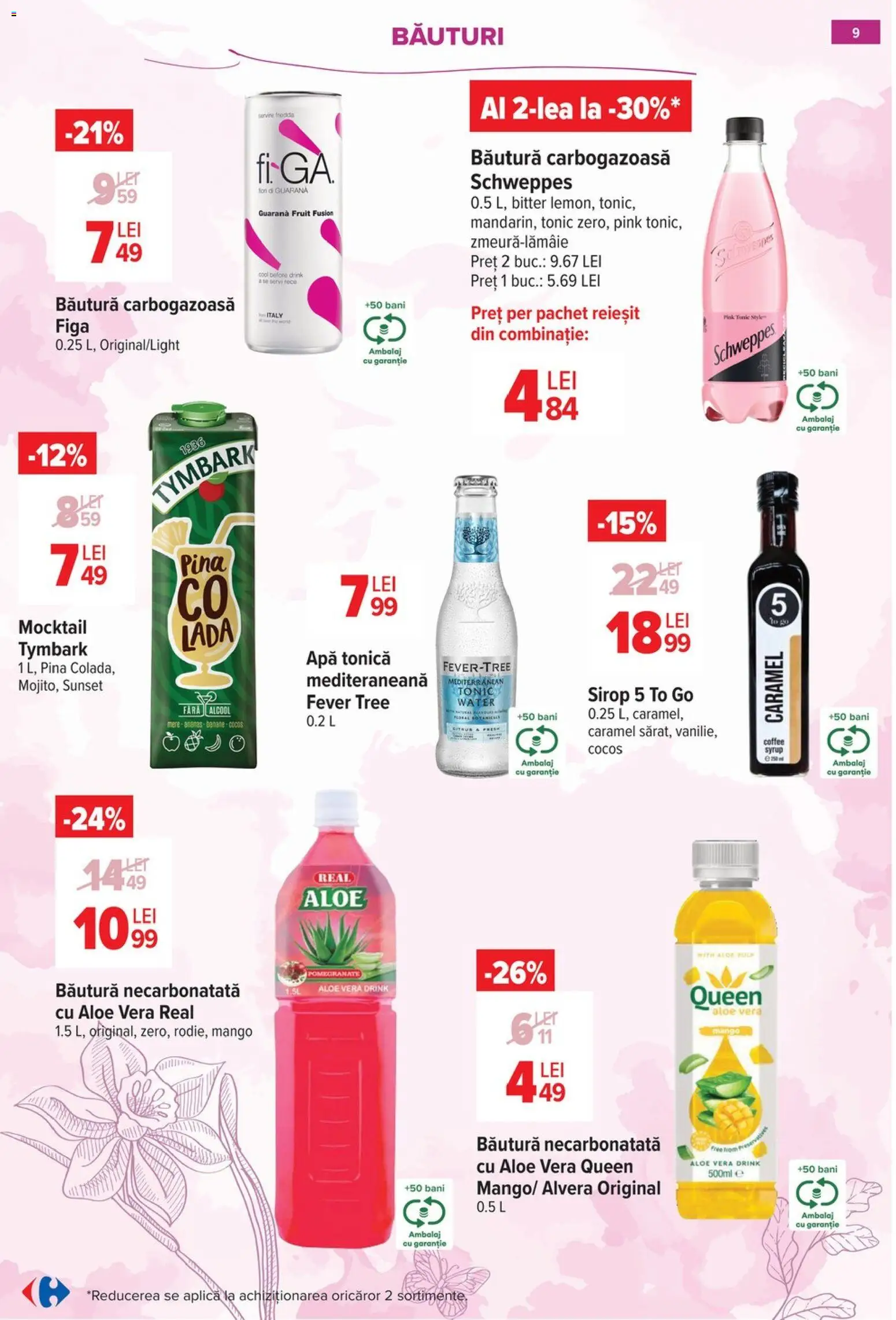 Noul catalog Carrefour – valabil de la 18.02.2026 | Pagină: 9 | Produse: Aloe vera, Mere, Banane, Mango