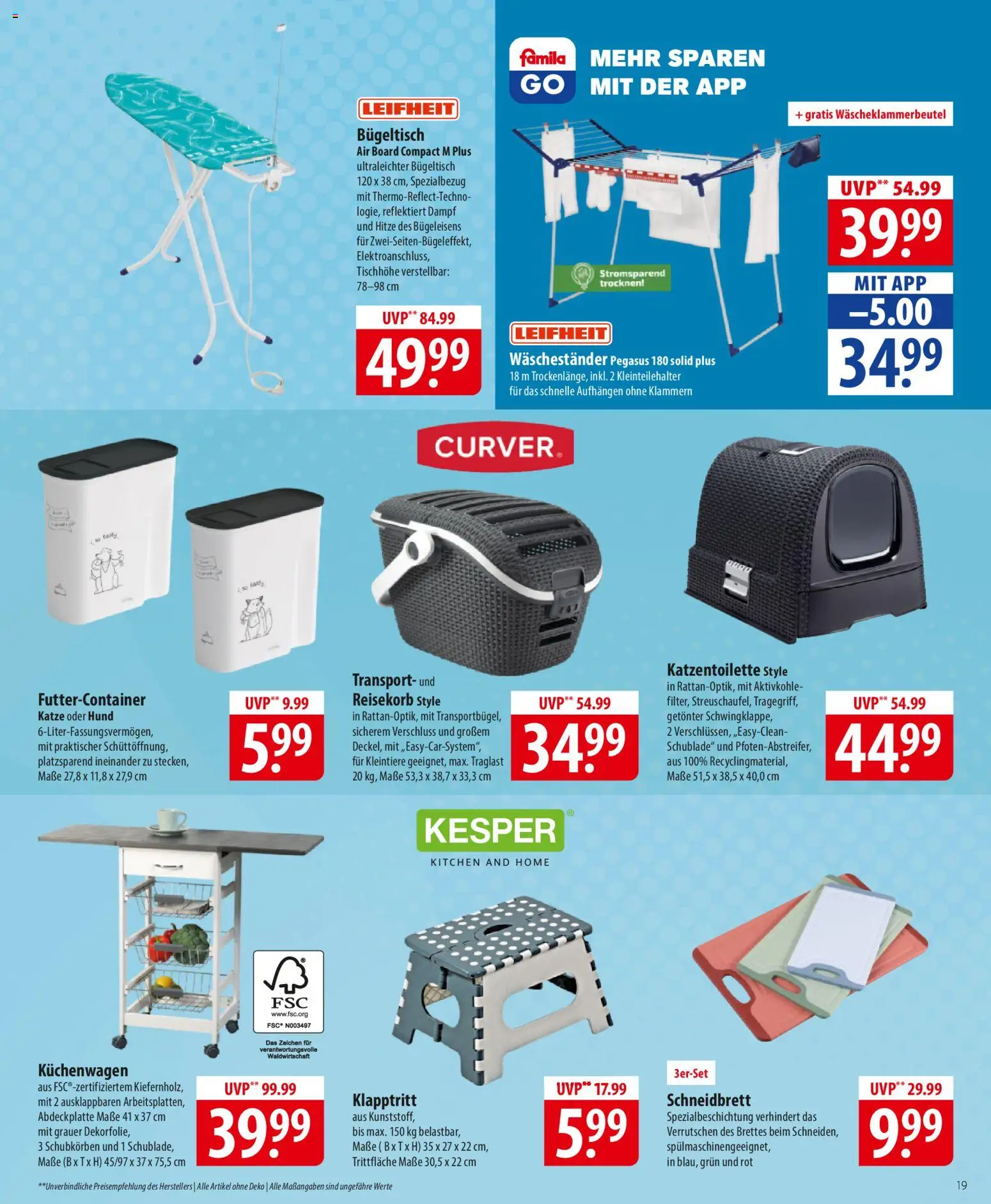 Famila Prospekt 	 – gültig ab 16.02.2026 | Seite: 19 | Produkte: Waschestander