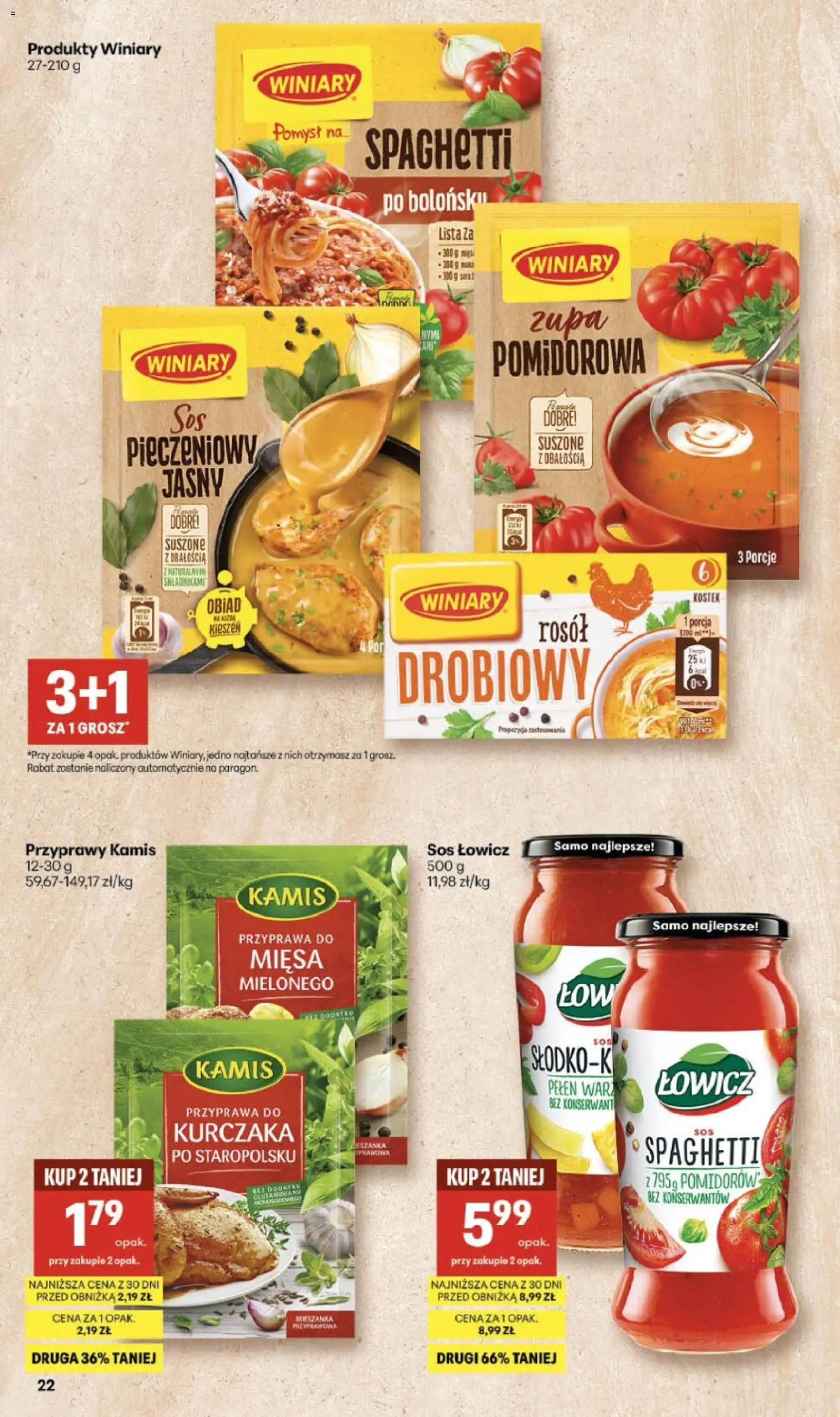 Delikatesy Centrum Gazetka - Sklepy Własne od 19.02.2026 | Strona: 22 | Produkty: Por, Zupa, Przyprawy, Sos