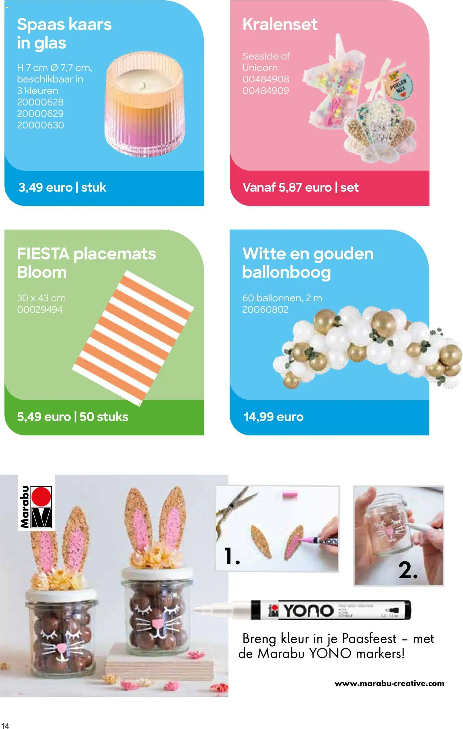 {H1} | Pagina: 14 | Producten: Kaars