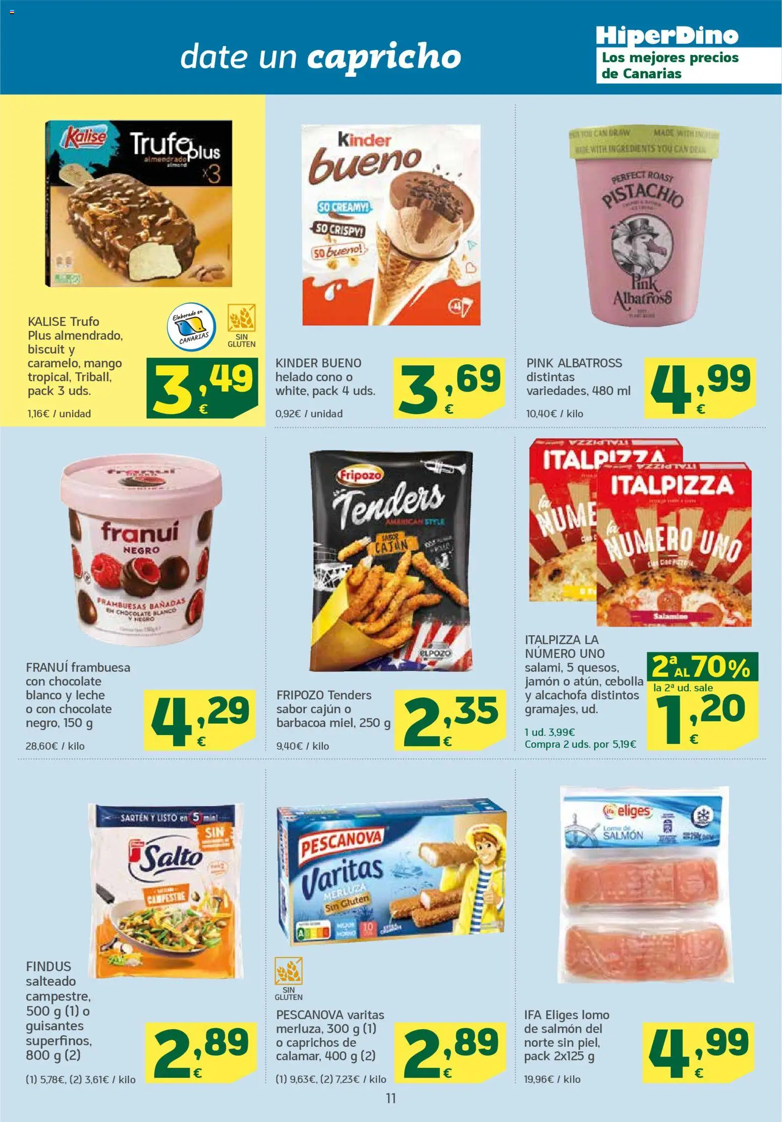 HiperDino folleto │ válido desde el 23.01.2026 | Página: 11 | Productos: Chocolate, Jamón, Helado, Ρούτερ