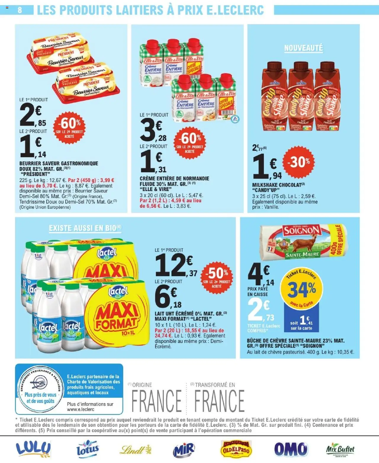  | Page: 8 | Produits: Lait, Vin, Lindt, Crème
