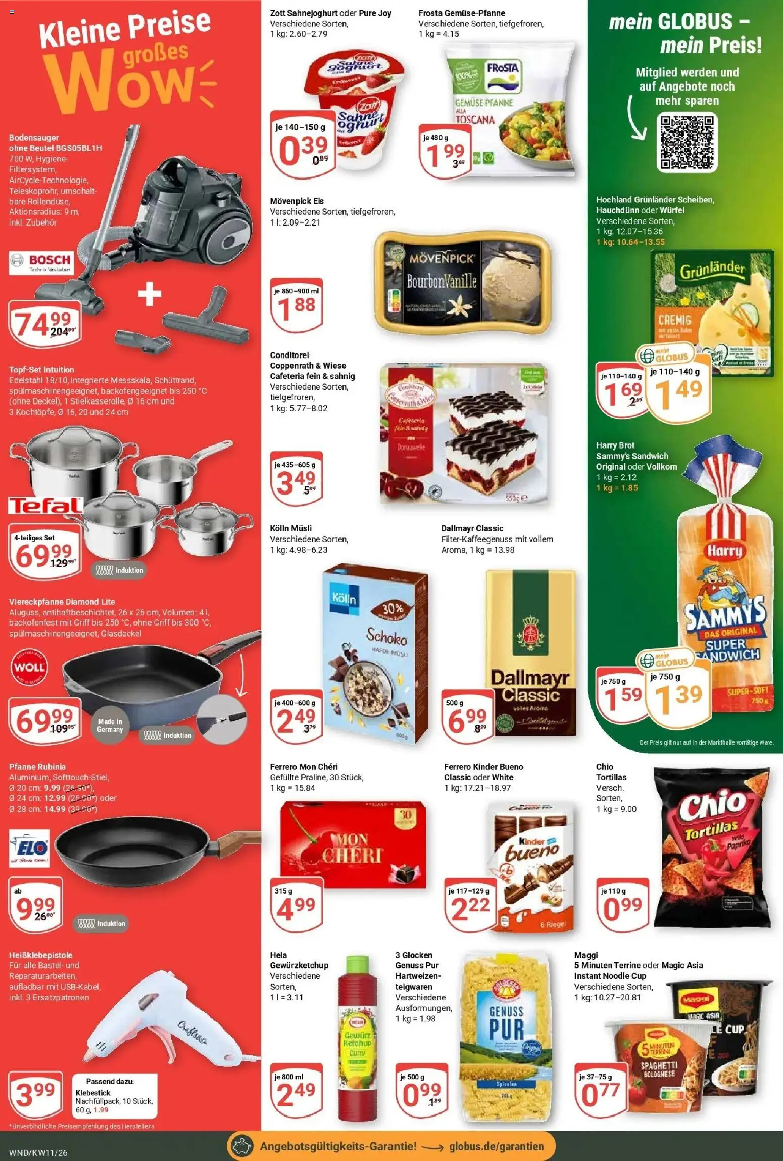 Globus prospekt St. Wendel	 – gültig ab 09.03.2026 | Seite: 4 | Produkte: Bosch, Kolln, Frosta, Eis