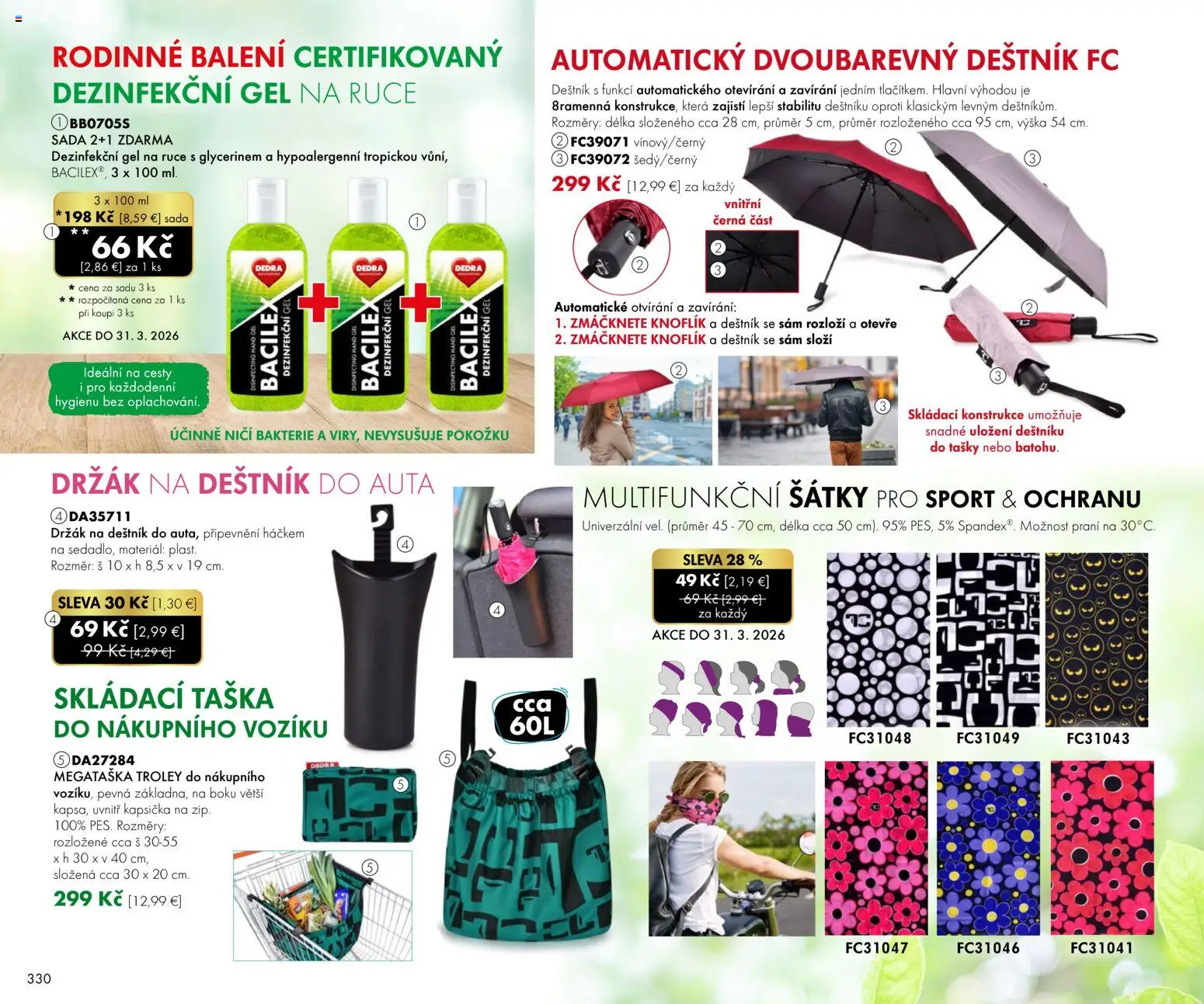 Nové Dedra akcie – leták je platný od 01.03.2026 | Strana: 30 | Produkty: Taška