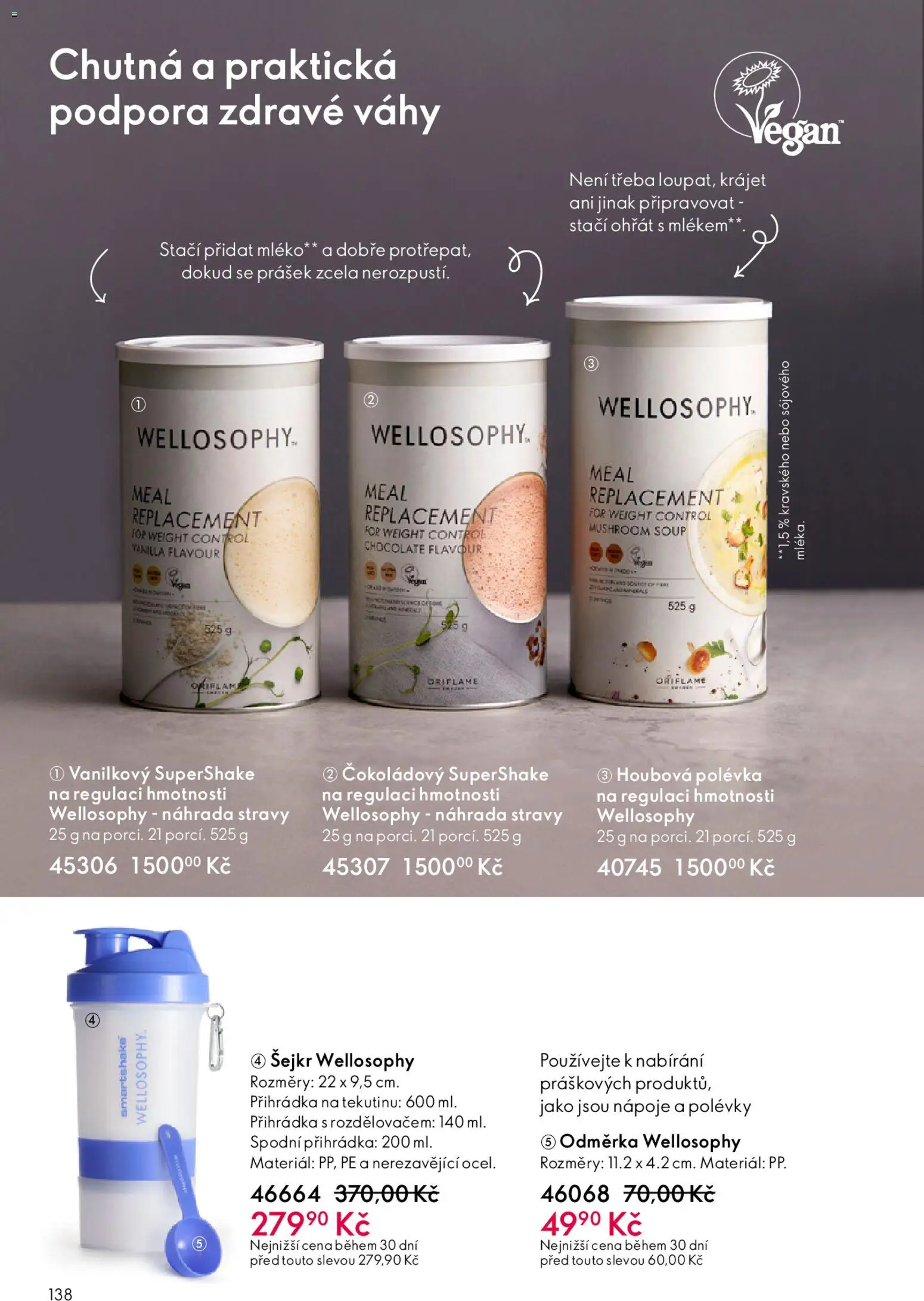 Oriflame katalog č.03/2026 od 11.02.2026 | Strana: 138 | Produkty: Mléko, Odměrka