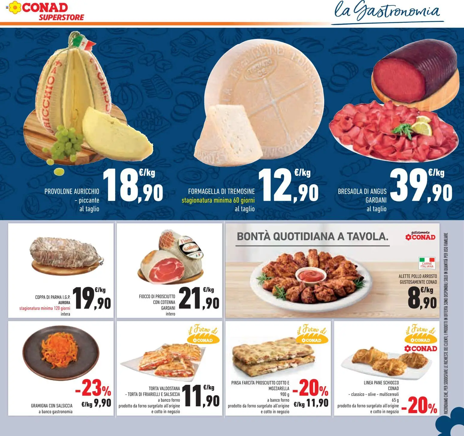 Volantino Conad del 29.01.2026 | Pagina: 9 | Prodotti: Mozzarella, Salsiccia, Forno, Il forno