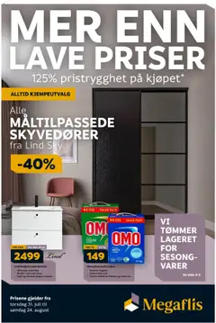Forhåndsvisning av Megaflis kundeavis gyldig fra 31.07.2025
