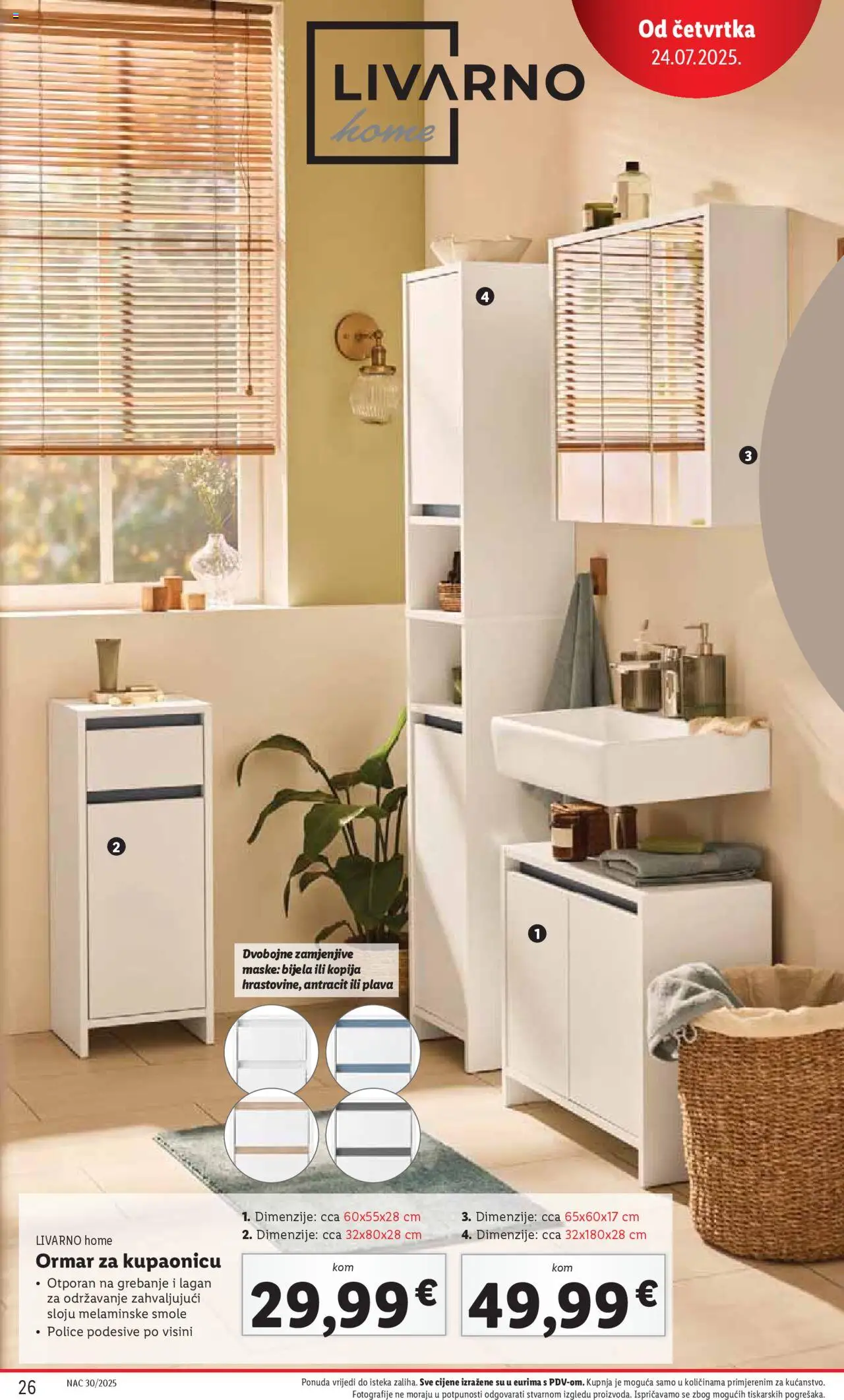 Lidl katalog | vrijedi od 24.07.2025 | Stranica: 26 | Proizvodi: Ormar