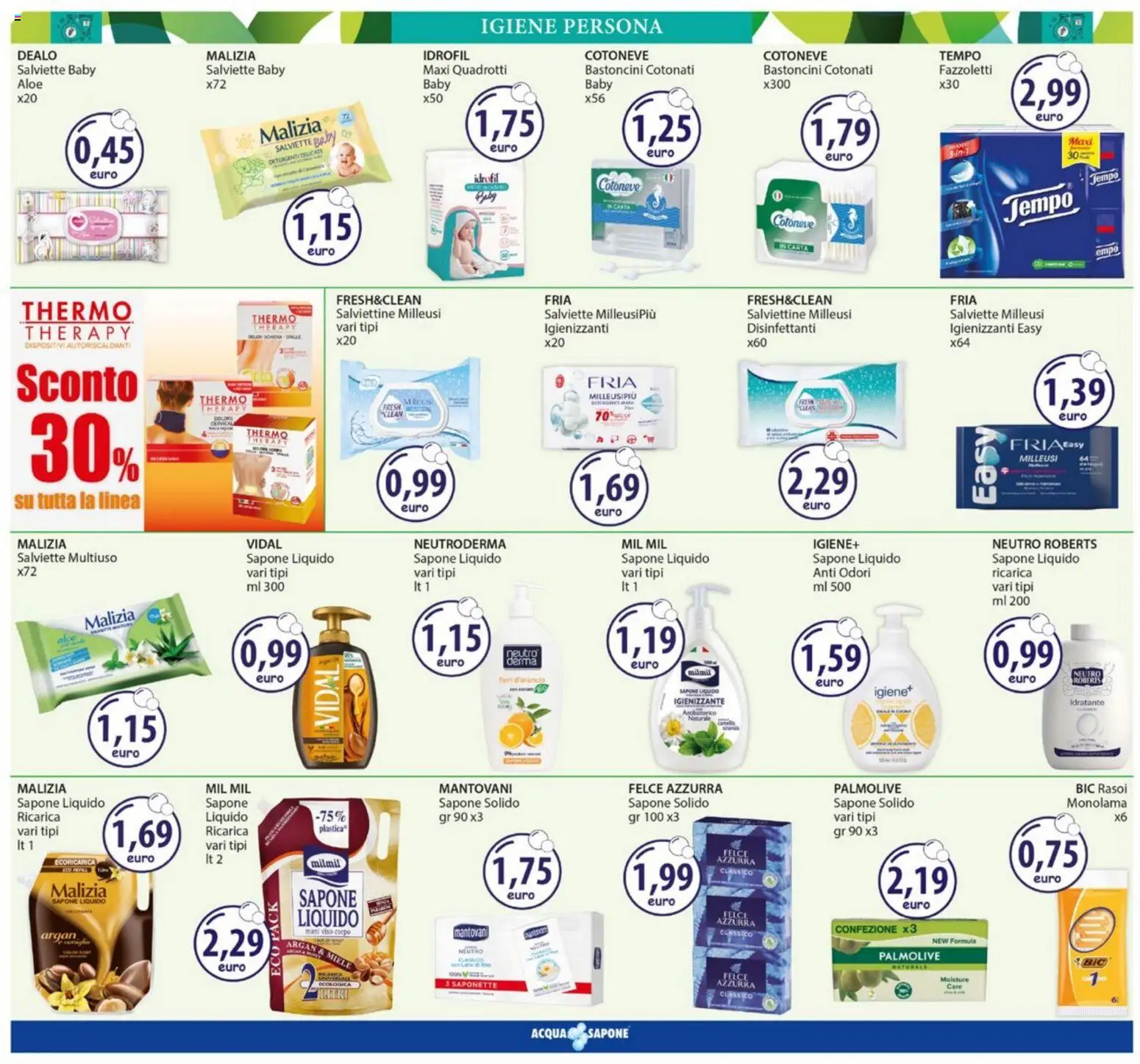 Volantino Acqua e Sapone del 26.01.2026 | Pagina: 10 | Prodotti: Sapone, Fazzoletti, Miele